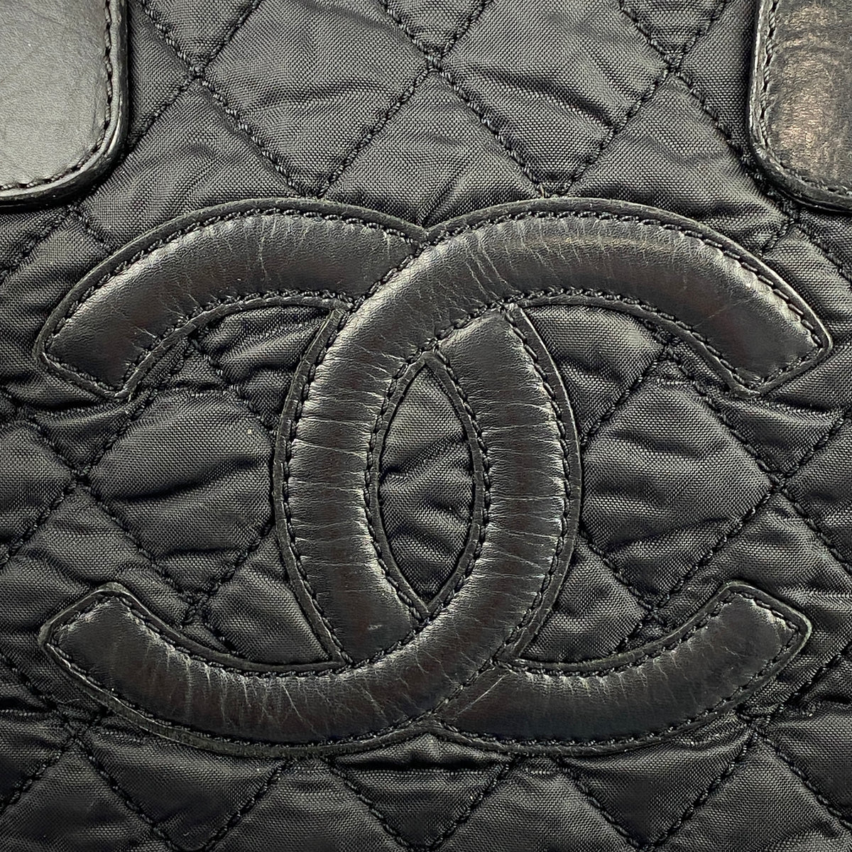 Chanel Black Quilted Paris New York Tote Bag