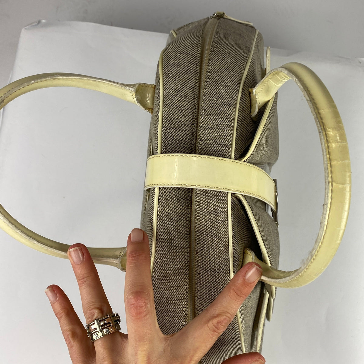 Christian Dior Vintage 2000 Galliano Double Saddle Bowler Bag