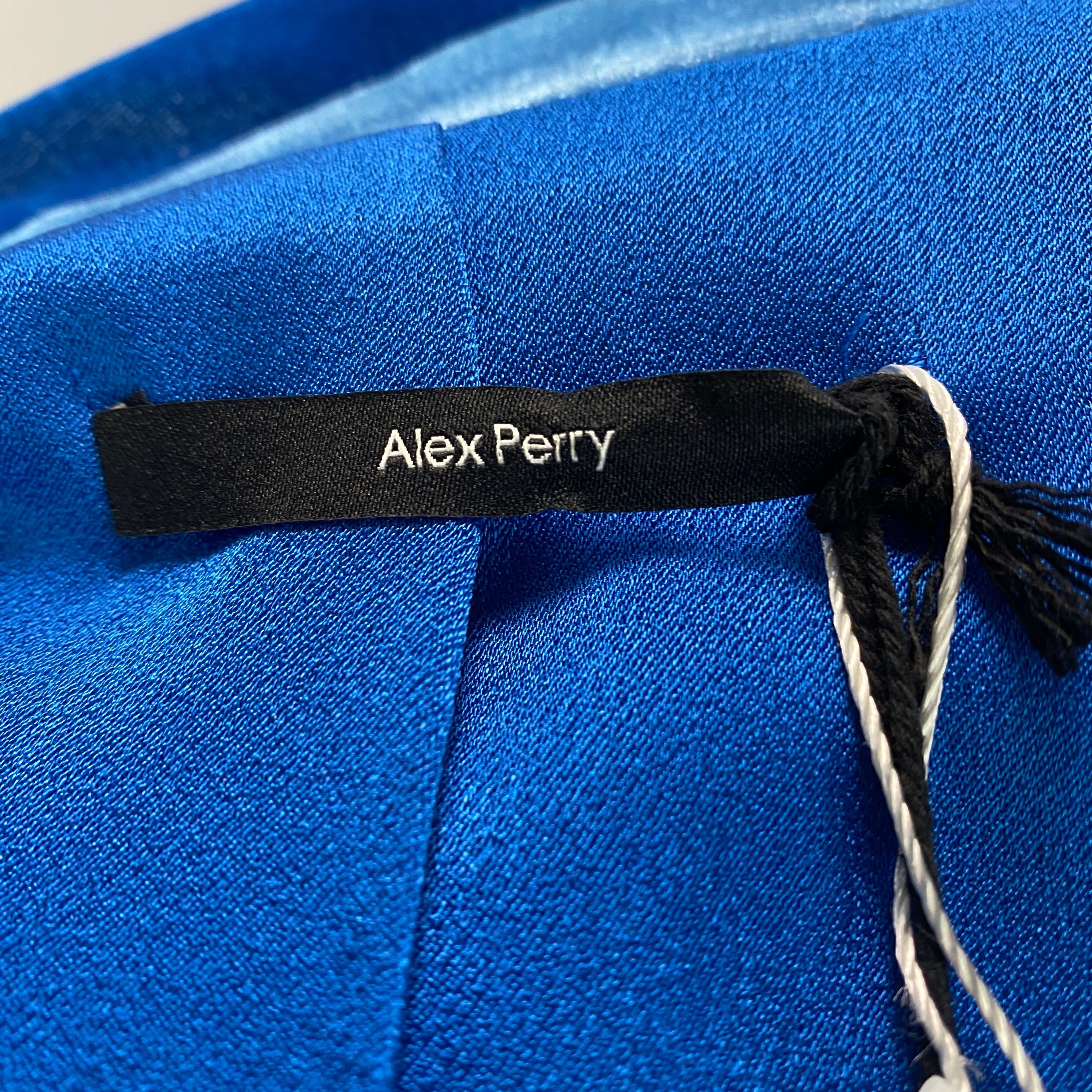 Alex Perry New £1800 Blue Velvet Jacket L