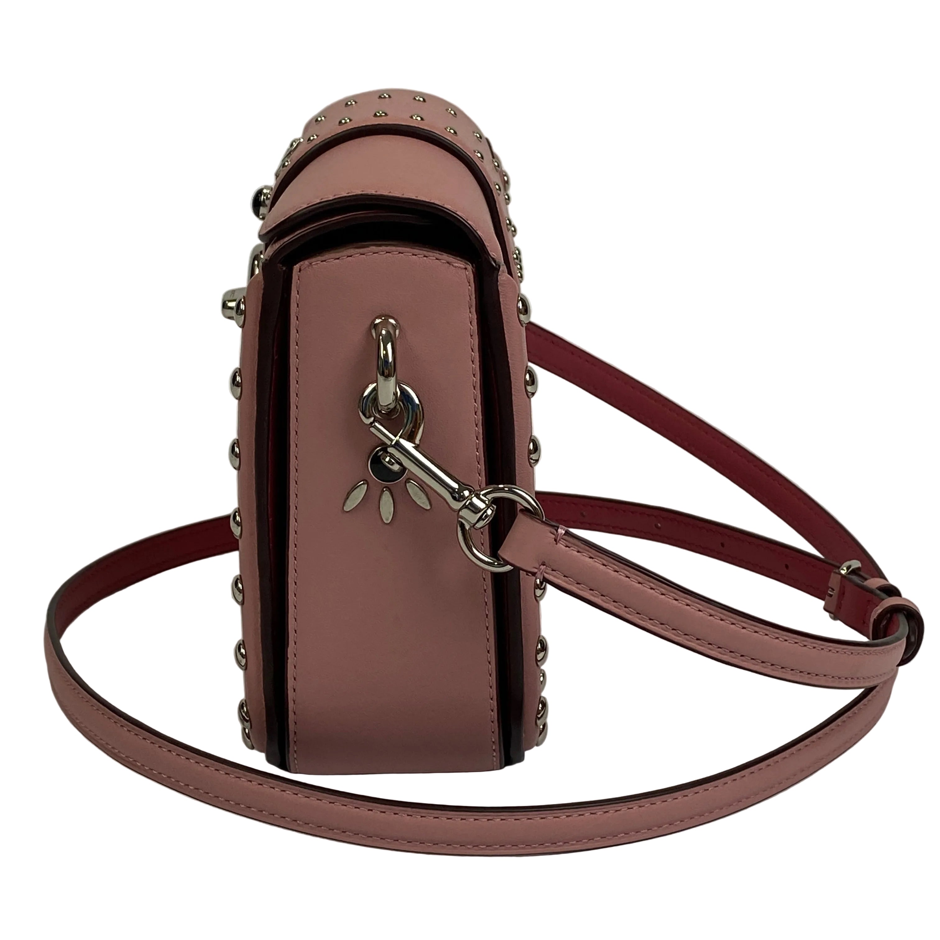 Coach £495 Pink Page Crossbody Bag with Western Rivets