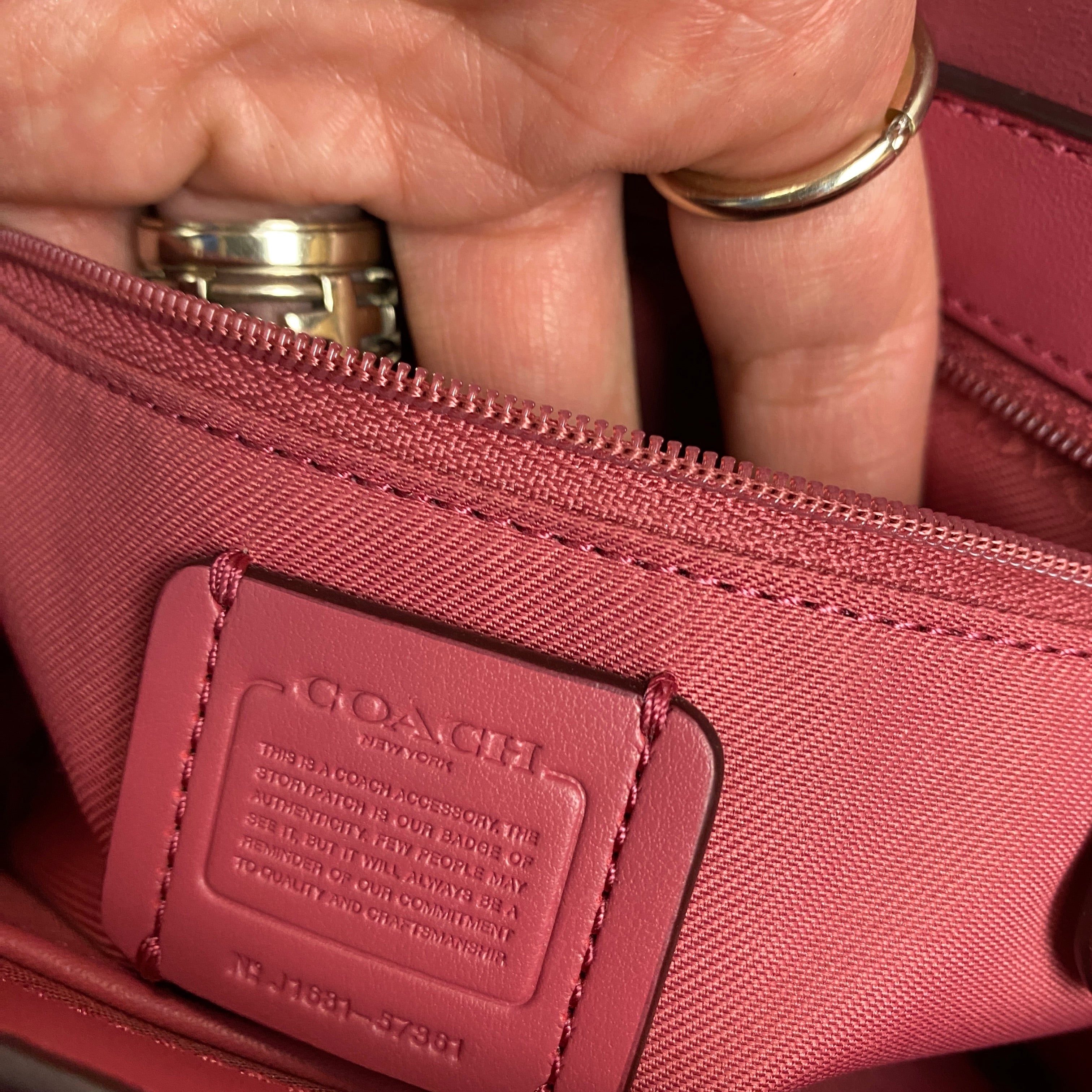 Coach £495 Pink Page Crossbody Bag with Western Rivets