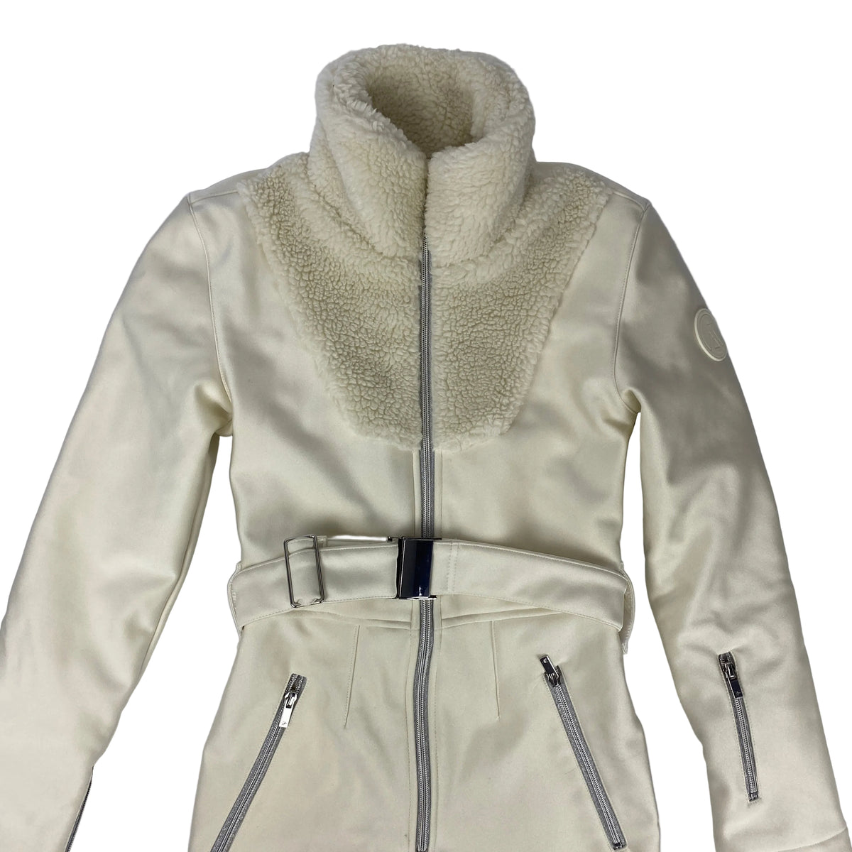 My Sunday Ski New £545 Cream Faux Fur Ski Suit S