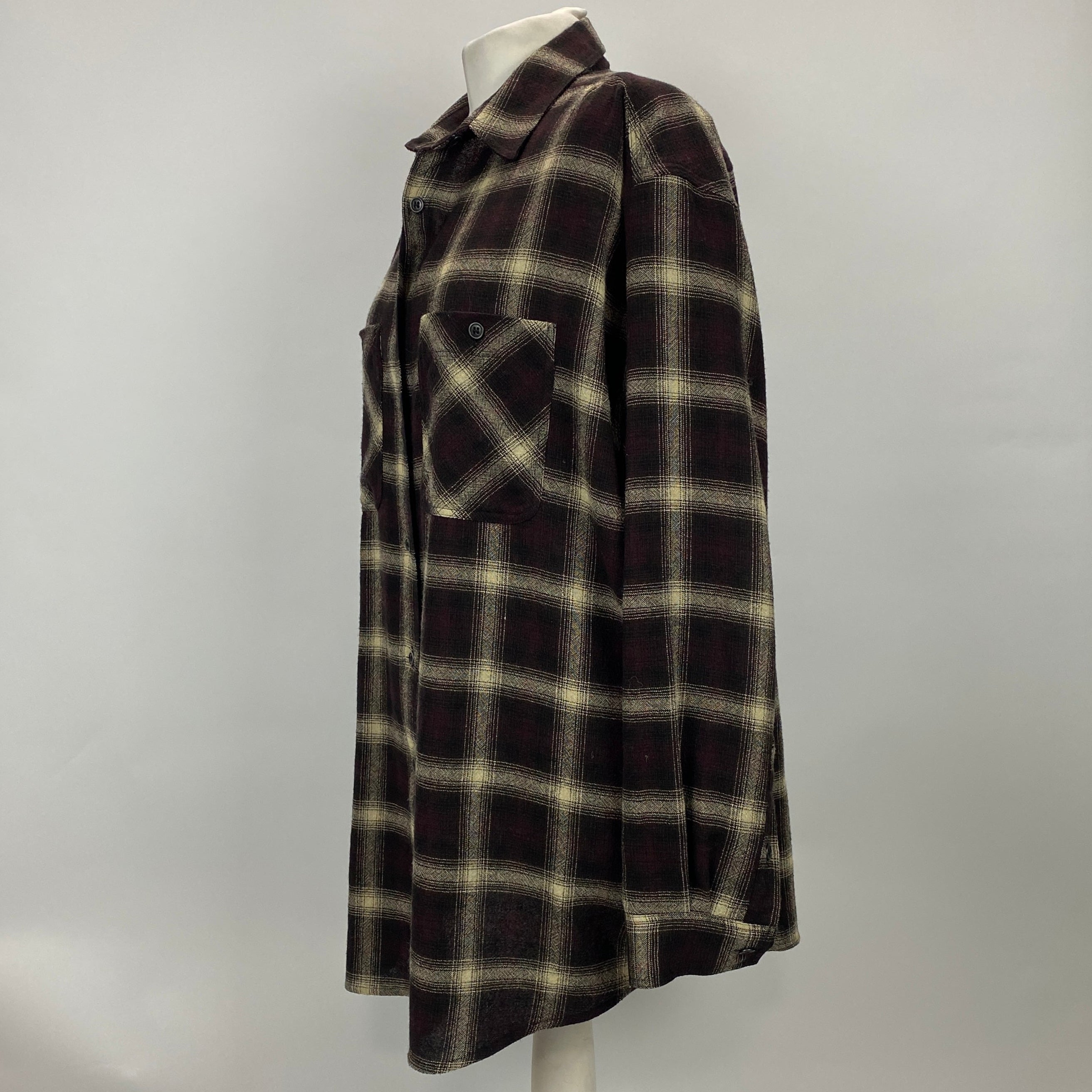 Isabel Marant Etoile Deep Chocolate Check Nockya Shirt L