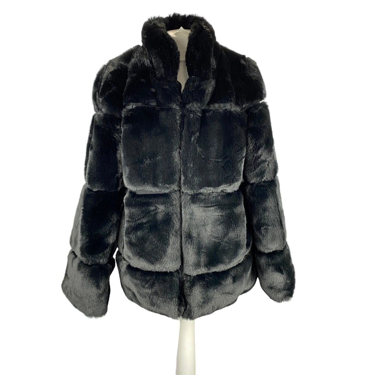 Apparis New £395 Black Faux Fur Jacket M