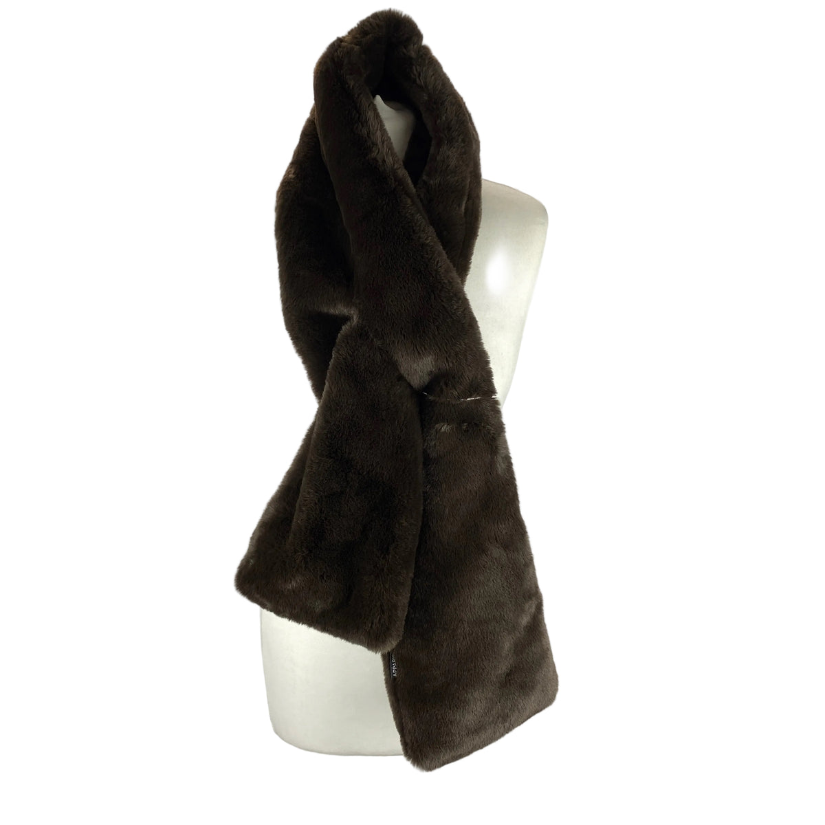 Apparis New £165 Cocoa Faux Fur Scarf