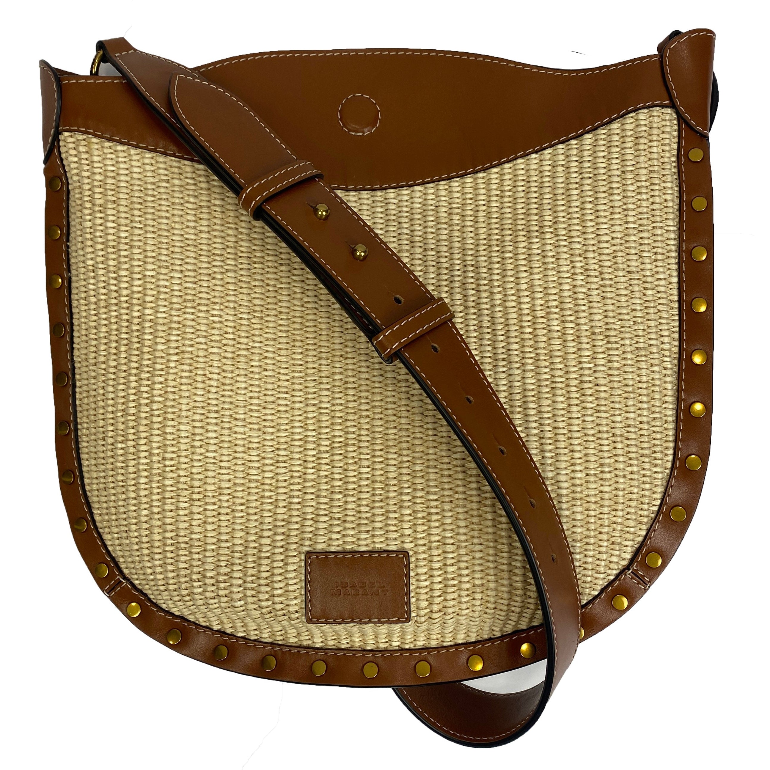 Isabel Marant New £735 Oskan Woven Shoulder Bag