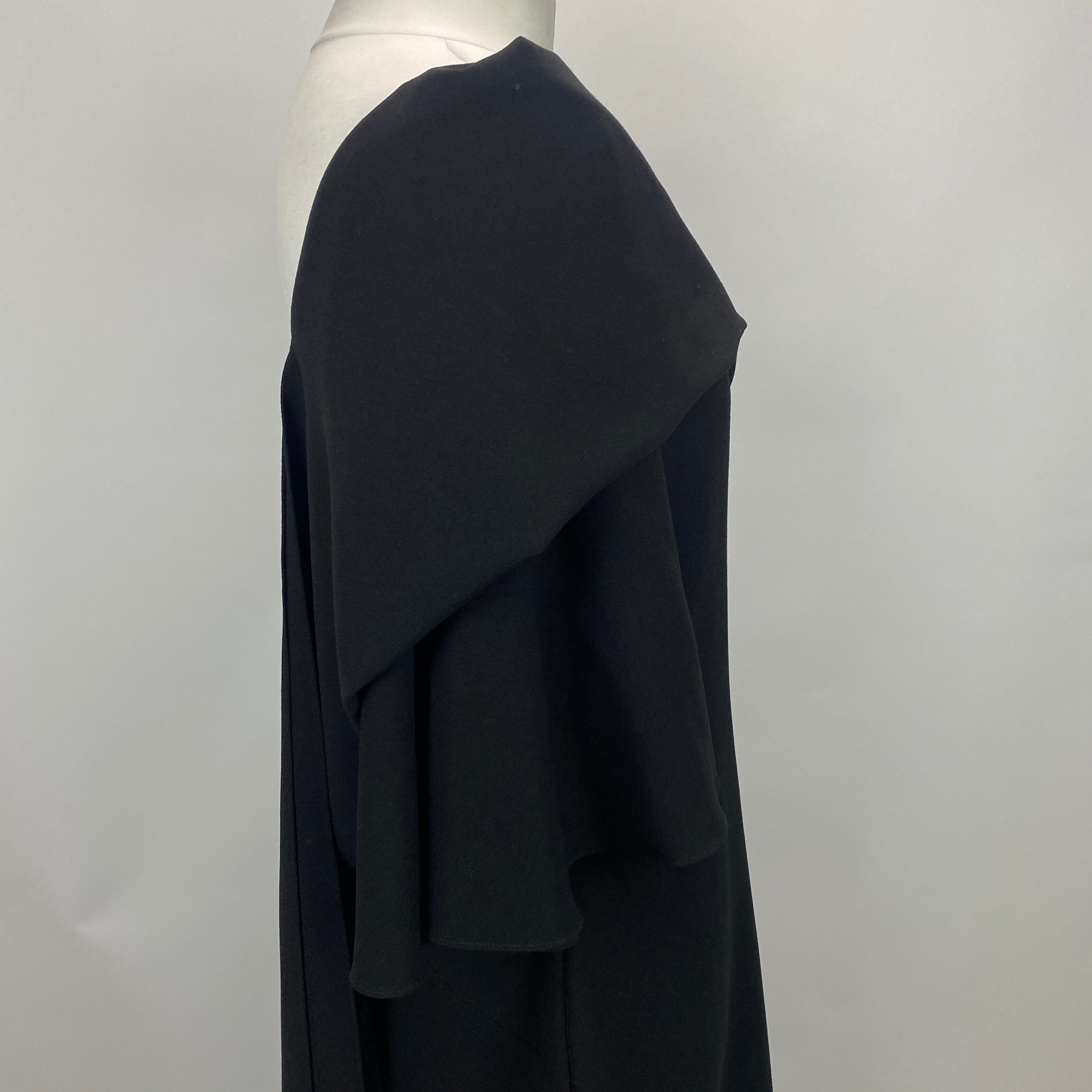 Roksanda Black Crepe Cowl Neck Evening Dress L