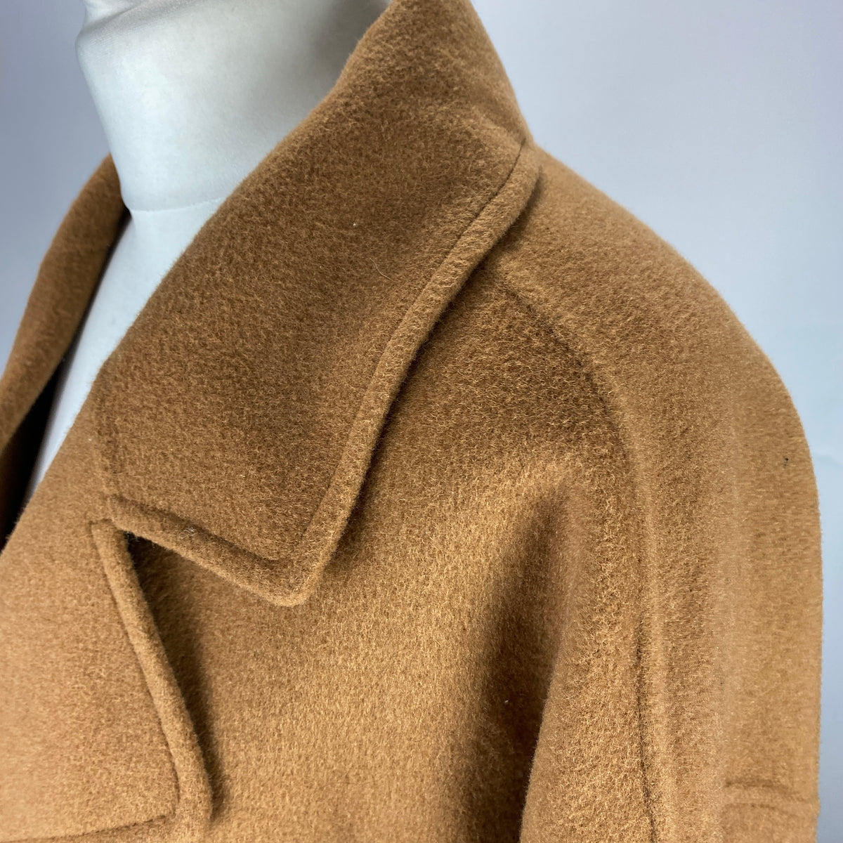 Paige £470 Camel Wool Mix Belted Midi Coat S-M