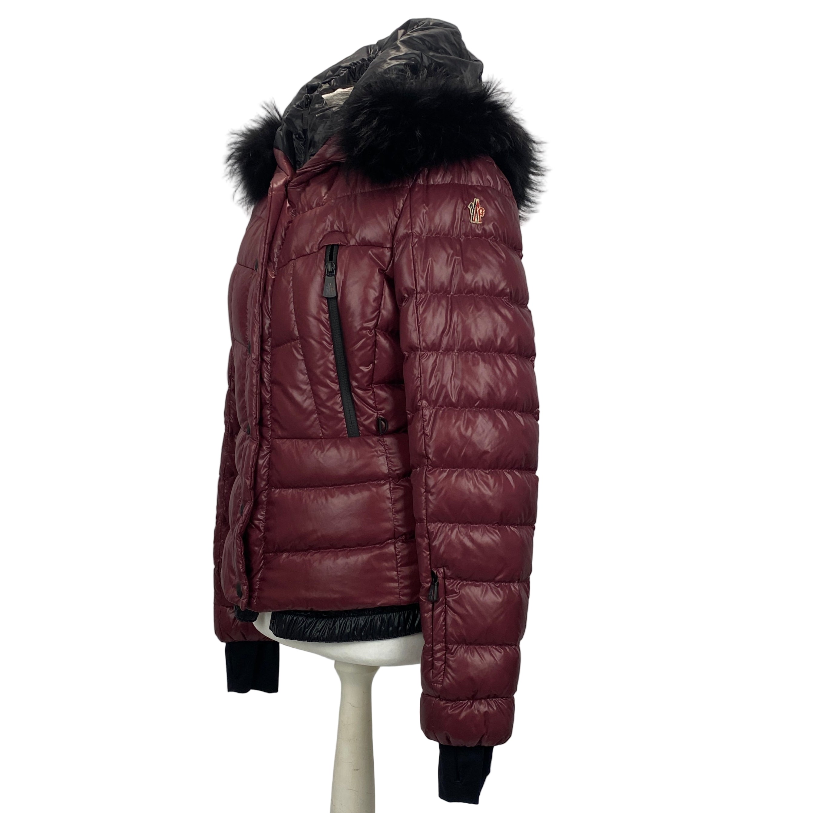 Moncler £1800 Berry Quilted Beverley Ski Jacket S
