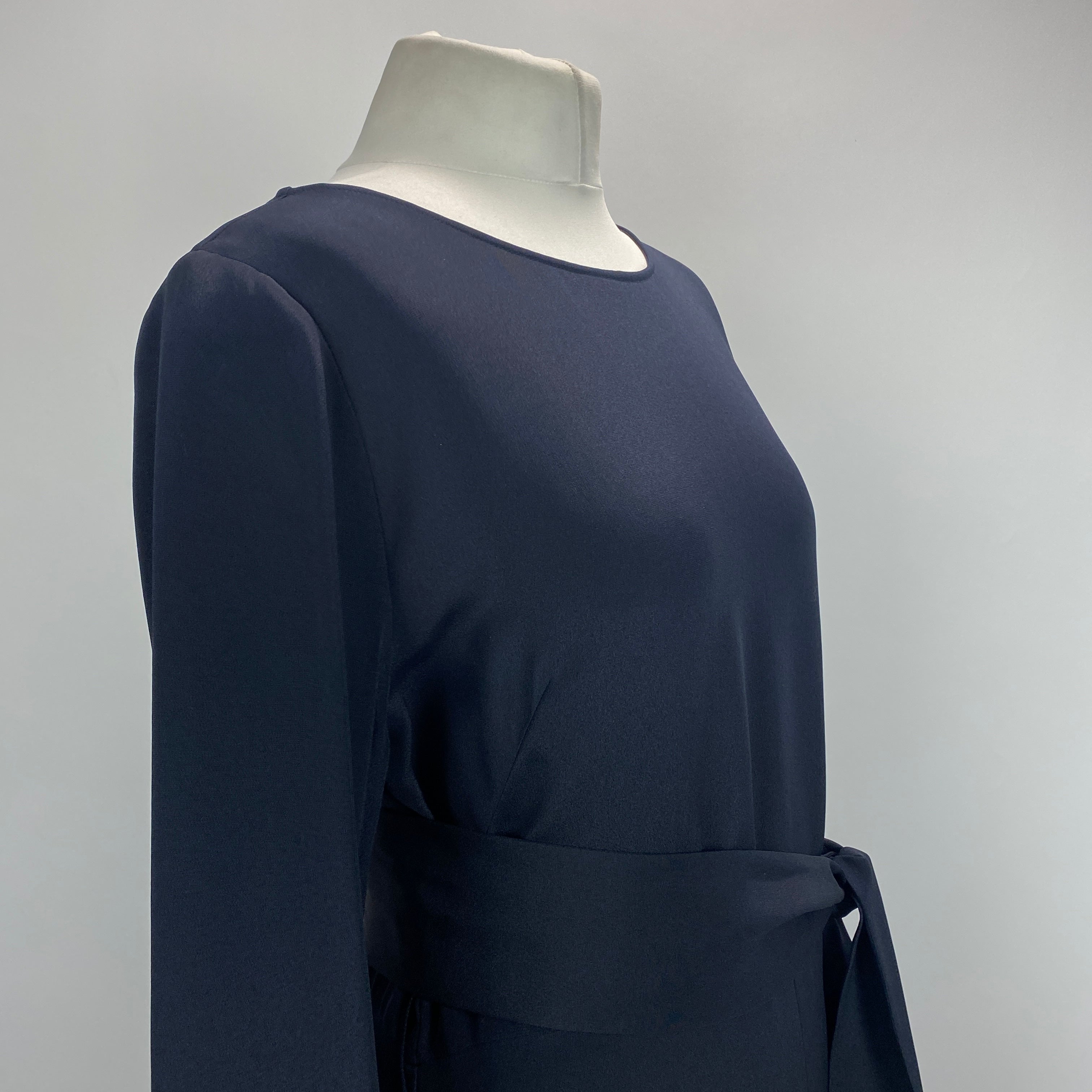 Goat New £690 Navy Silk Eveline Maxi Dress L