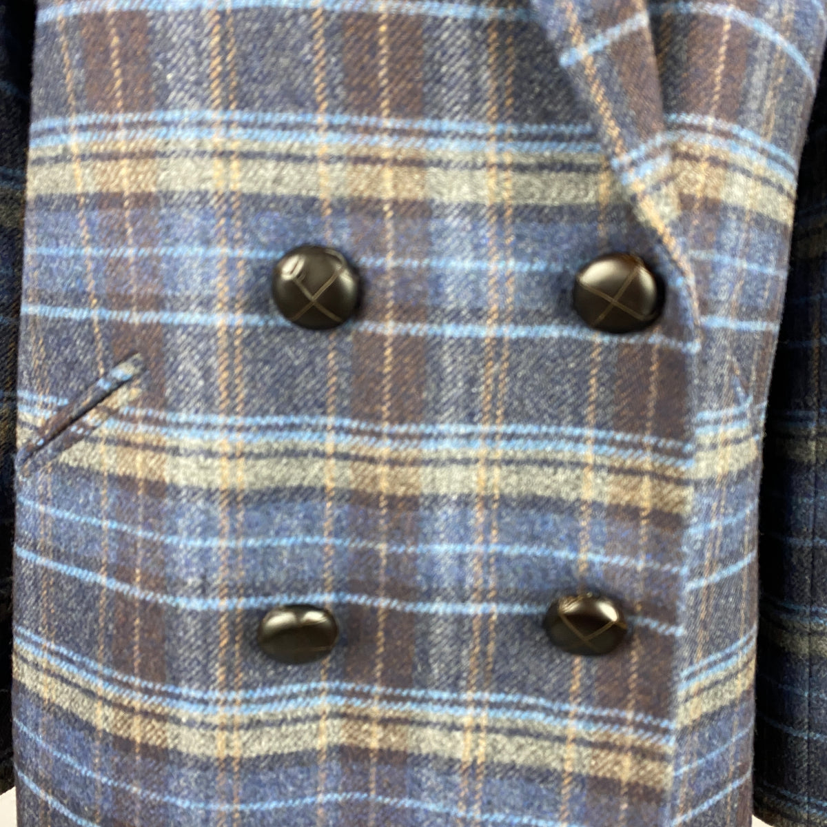 Veronica Beard £548 Blue Check Wool Dickey Jacket M-L