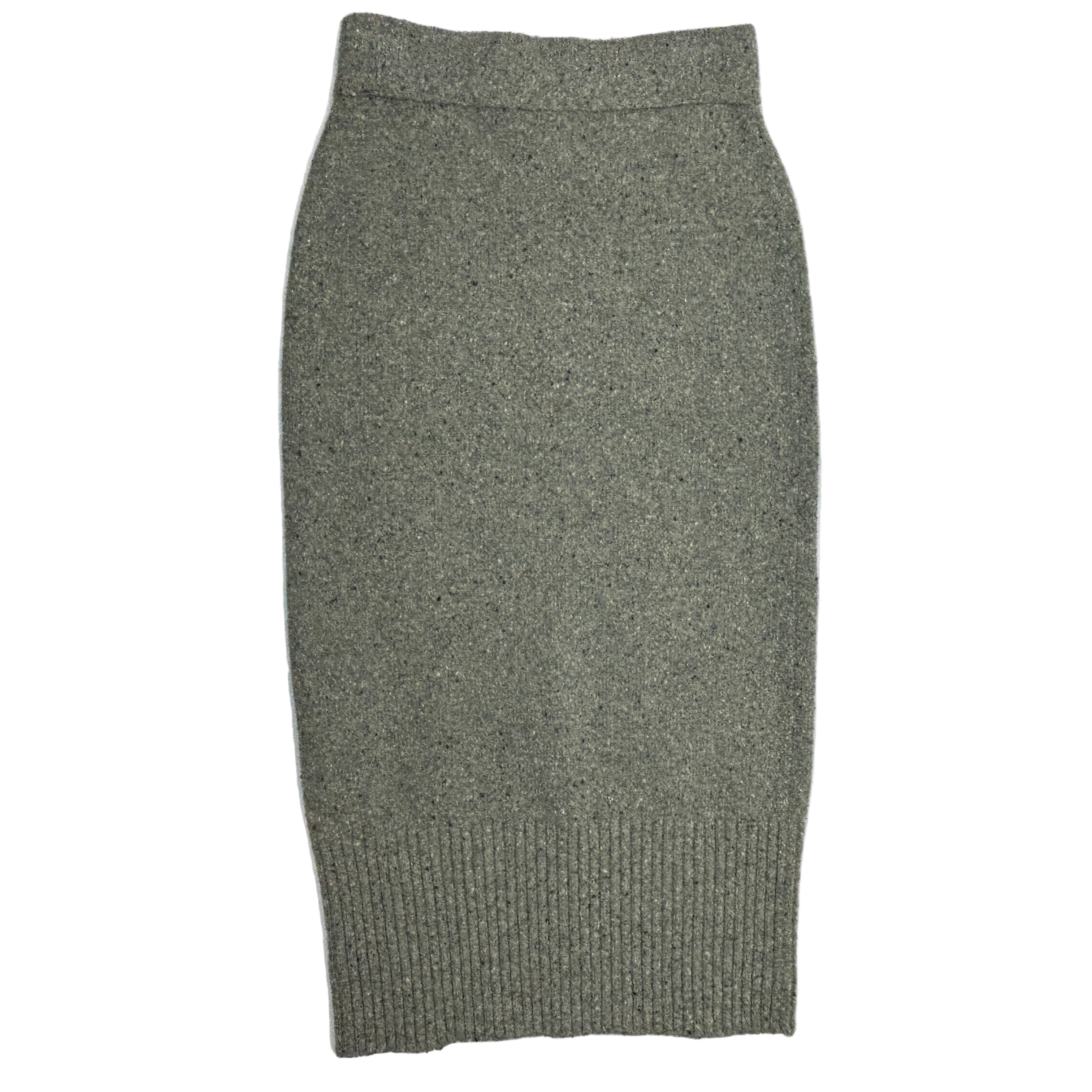 Weekend Max Mara Grey Marl Knit Tube Skirt M