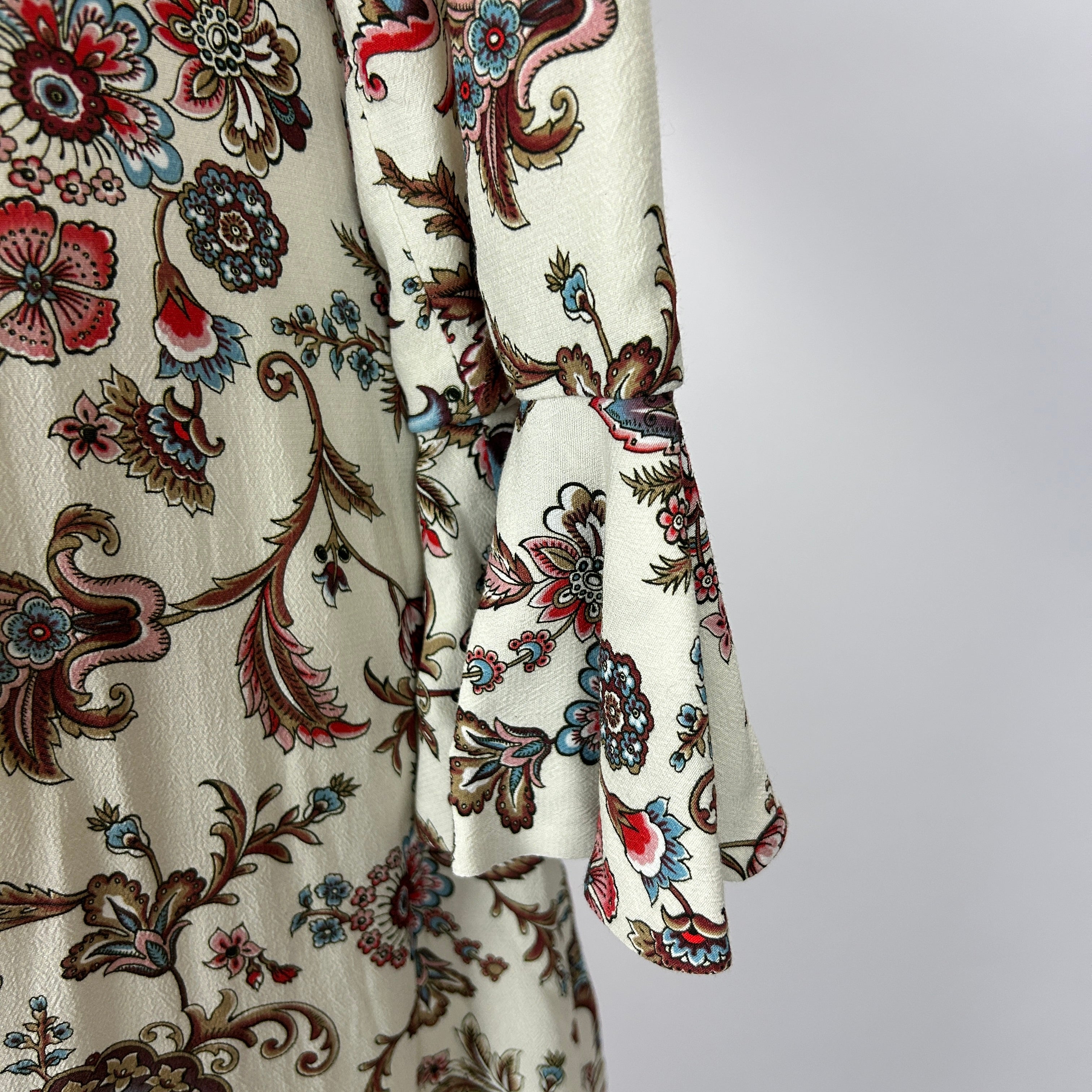 Jane Atelier New £690 Cream Chinoiserie Print Odessa Tunic Dress S