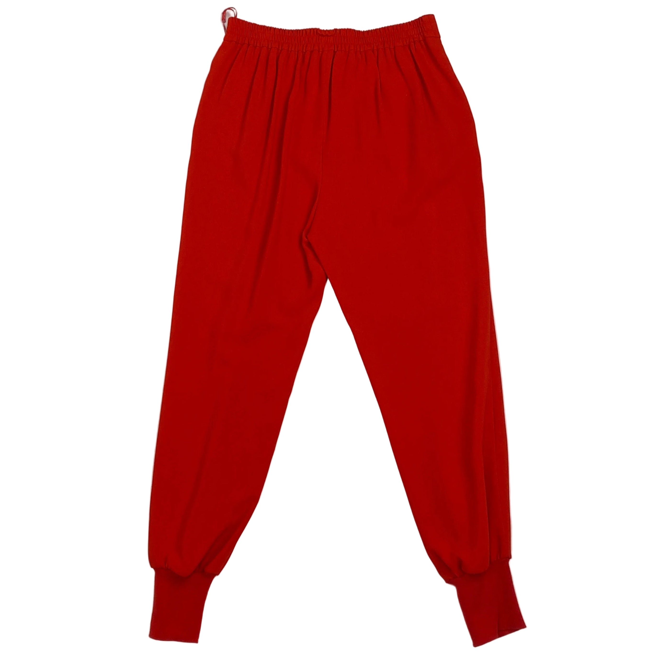 Stella McCartney New £385 Red Crepe Luxe Joggers S