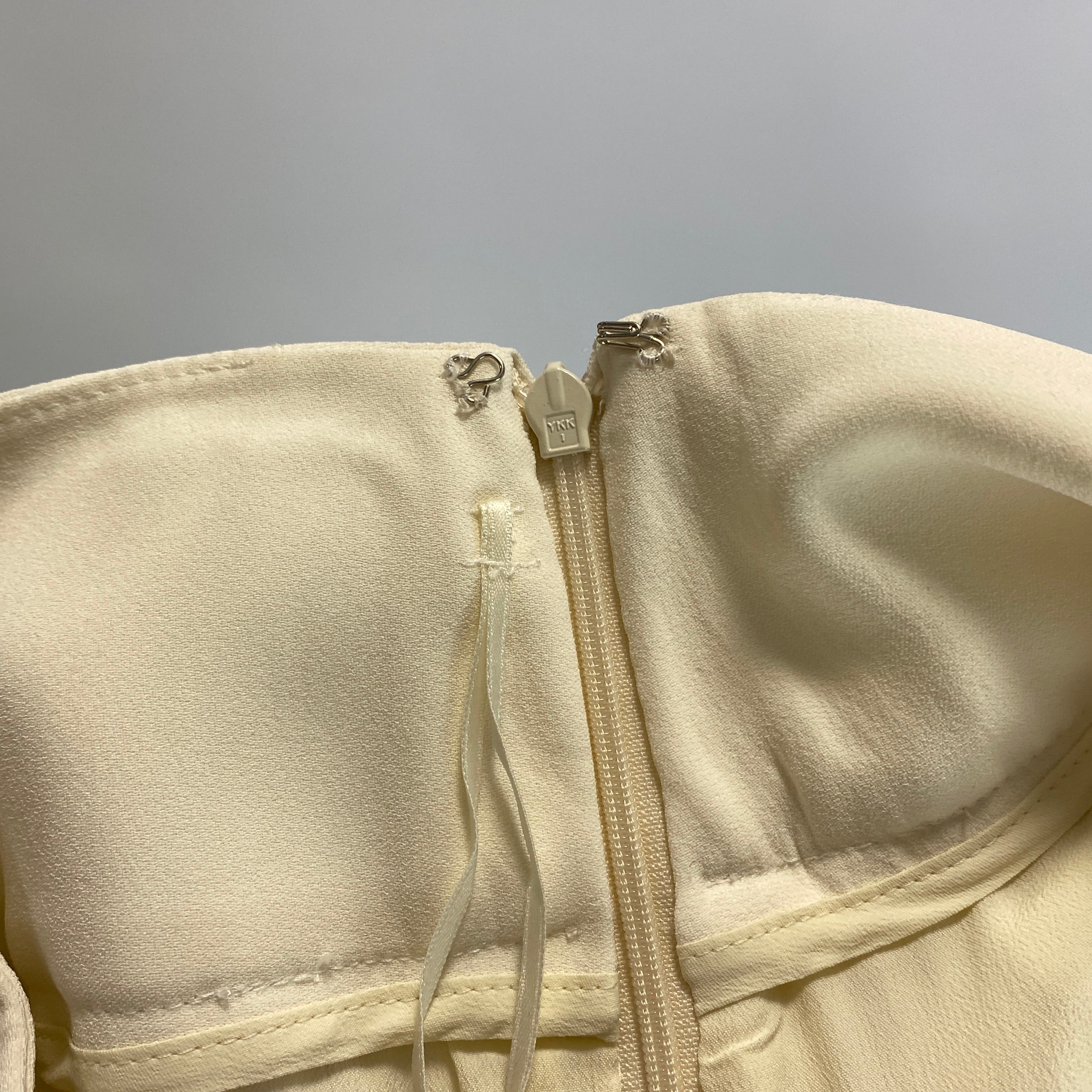 Alexander McQueen Cream Crepe Sailor Trousers M