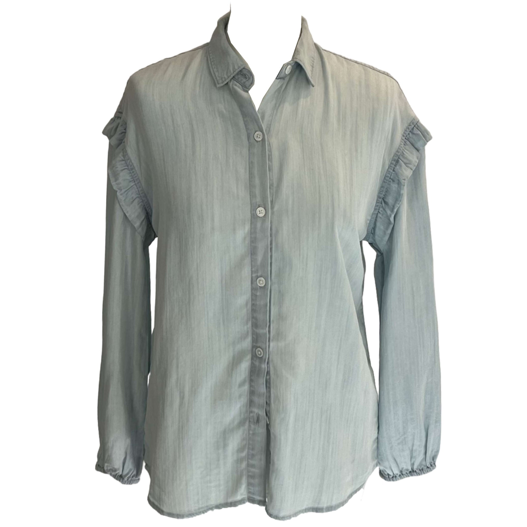 Rails New Pale Blue Tencel Shirt XS