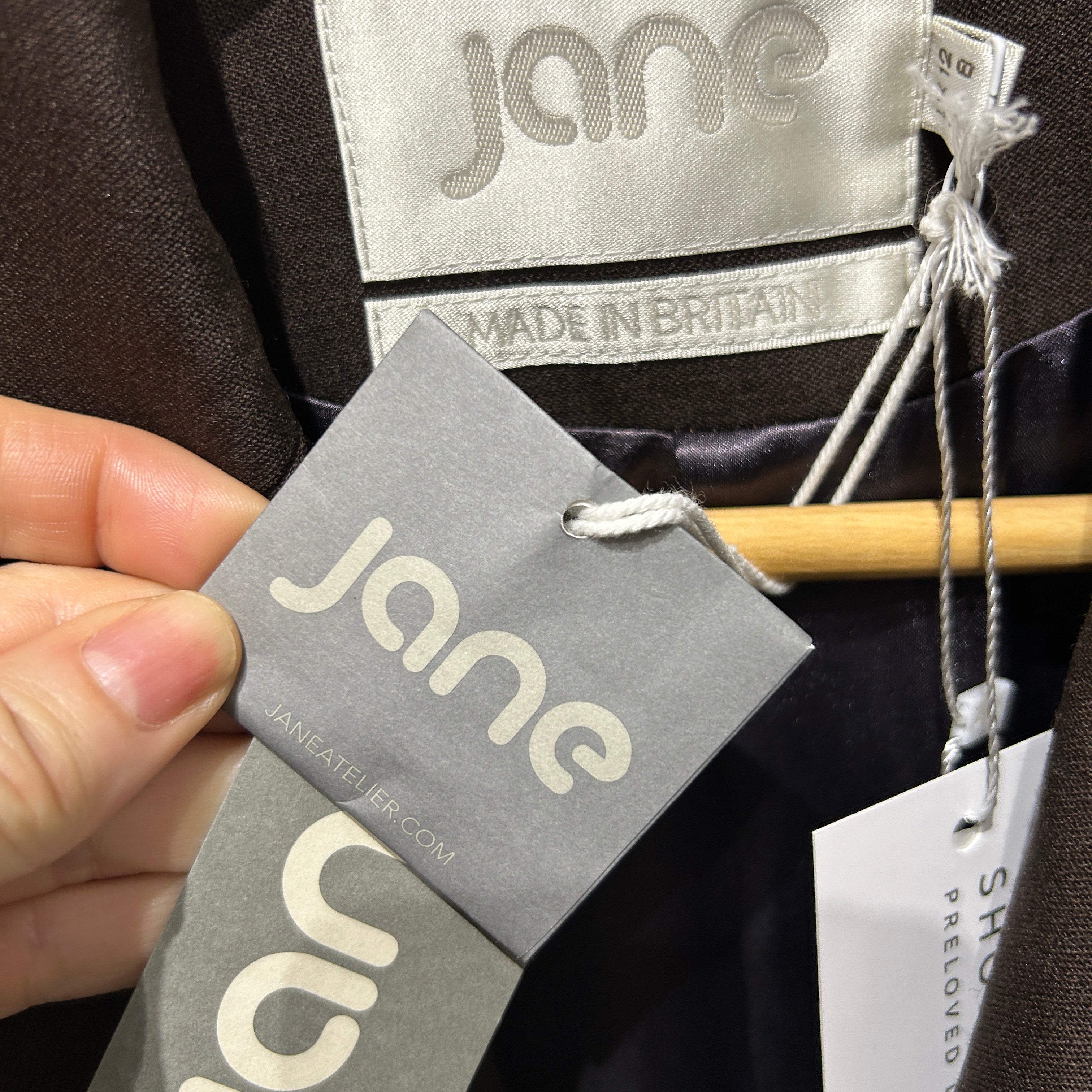 Jane Atelier New £790 Espresso Viper Blazer M