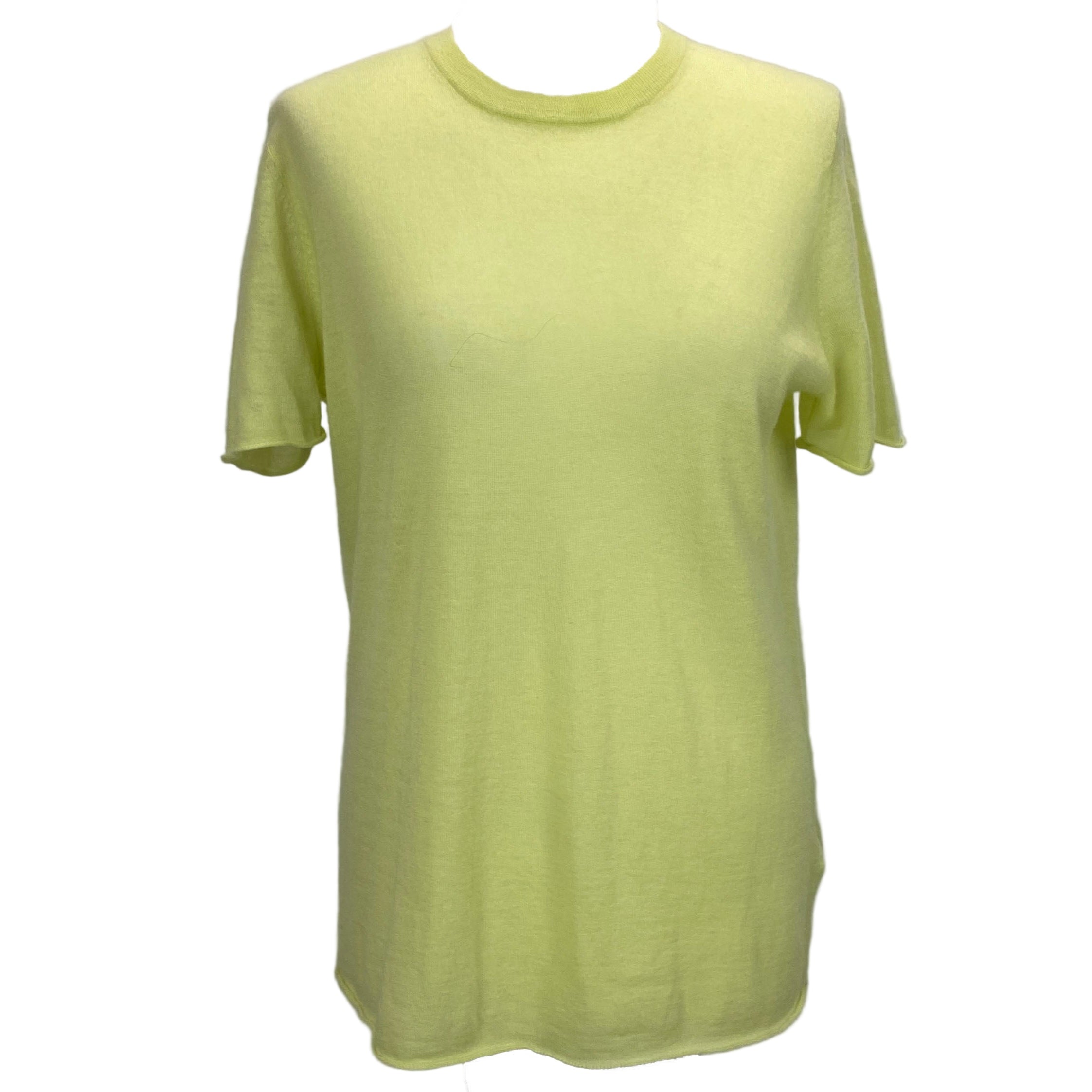 Joseph Lime Cashair Short Sleeve Tee Sweater M