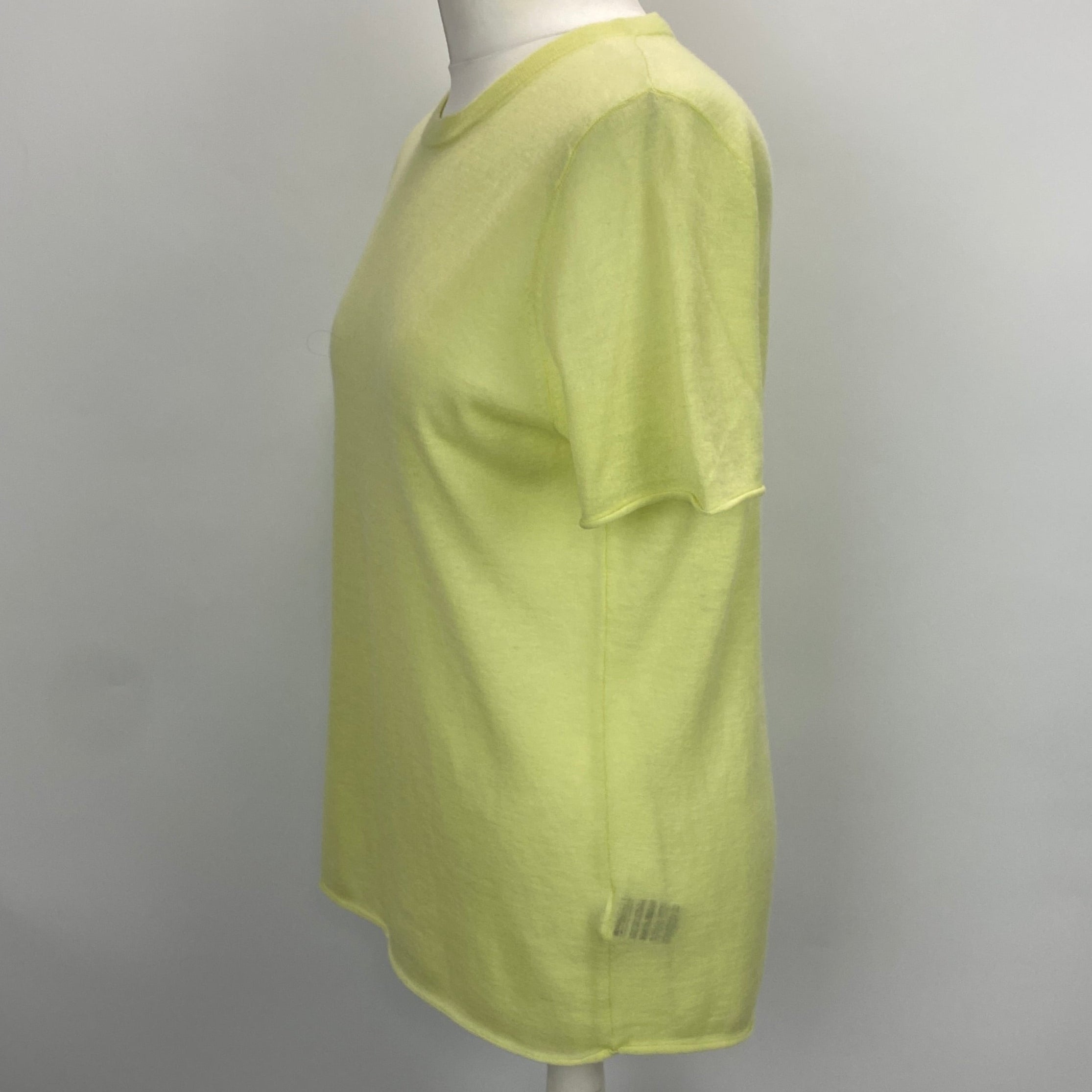 Joseph Lime Cashair Short Sleeve Tee Sweater M