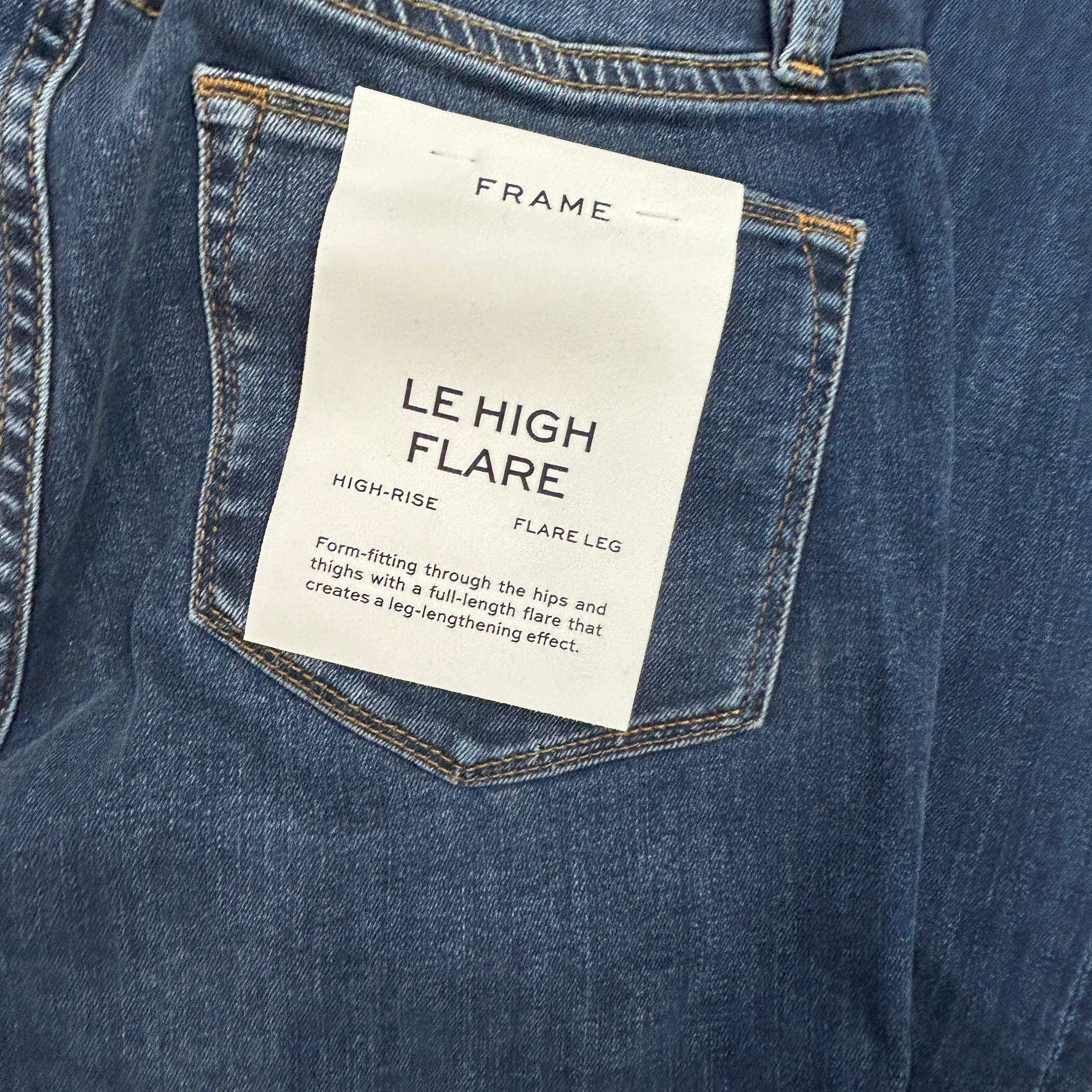 Frame New £260 Le High Flare Jeans 28