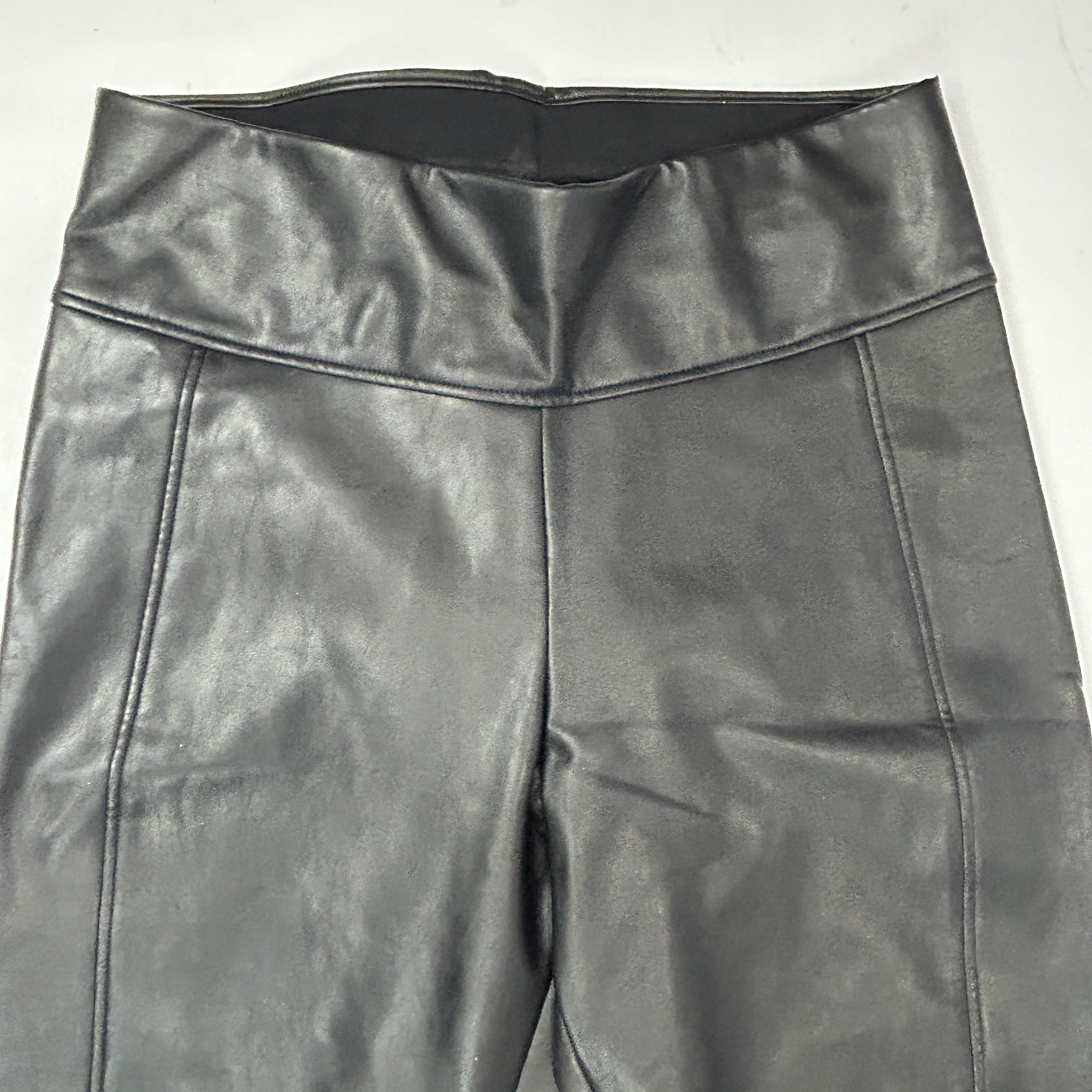 Wolford £305 Black Faux Leather Estella Leggings S