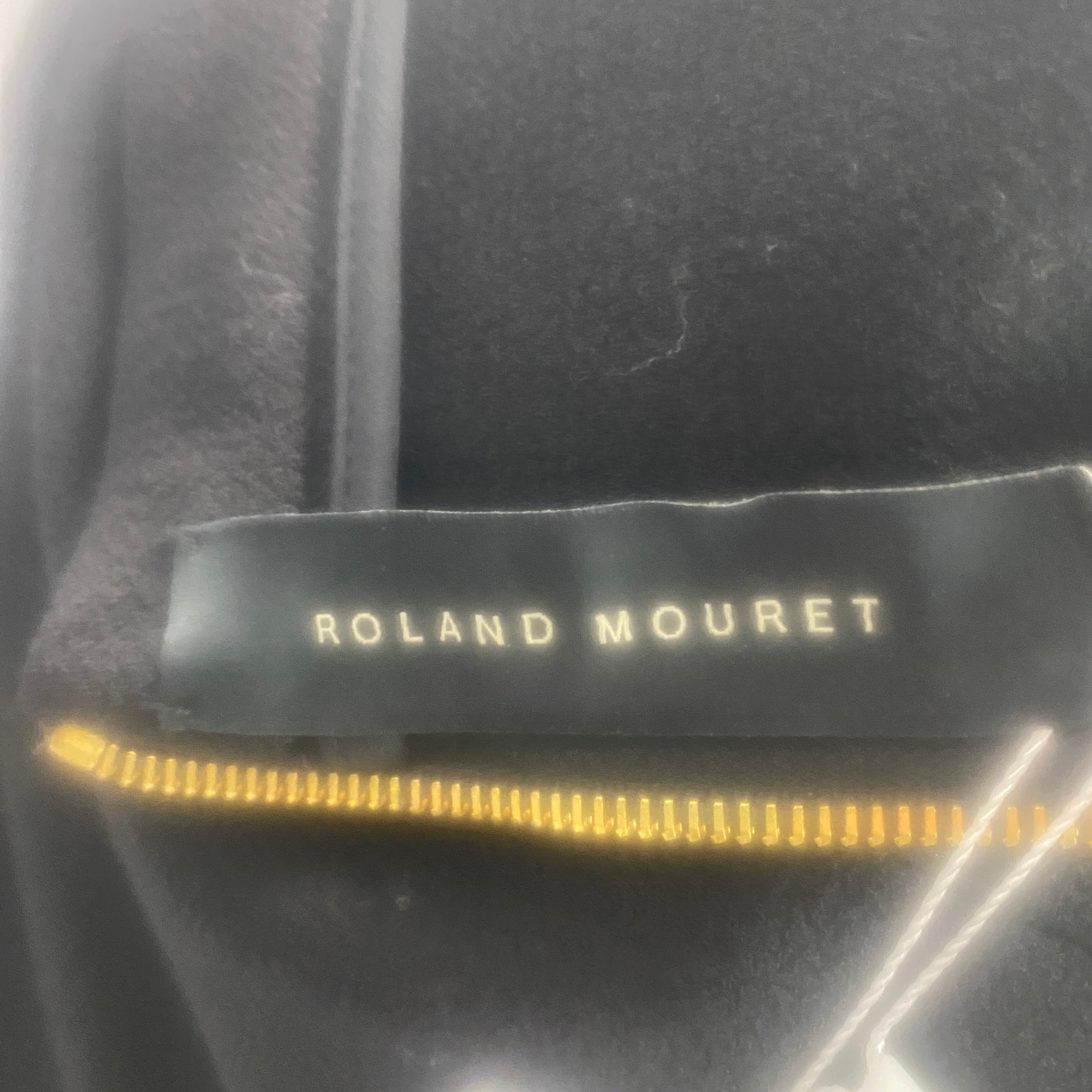 Roland Mouret Black Wool Crepe Midi Skirt XL