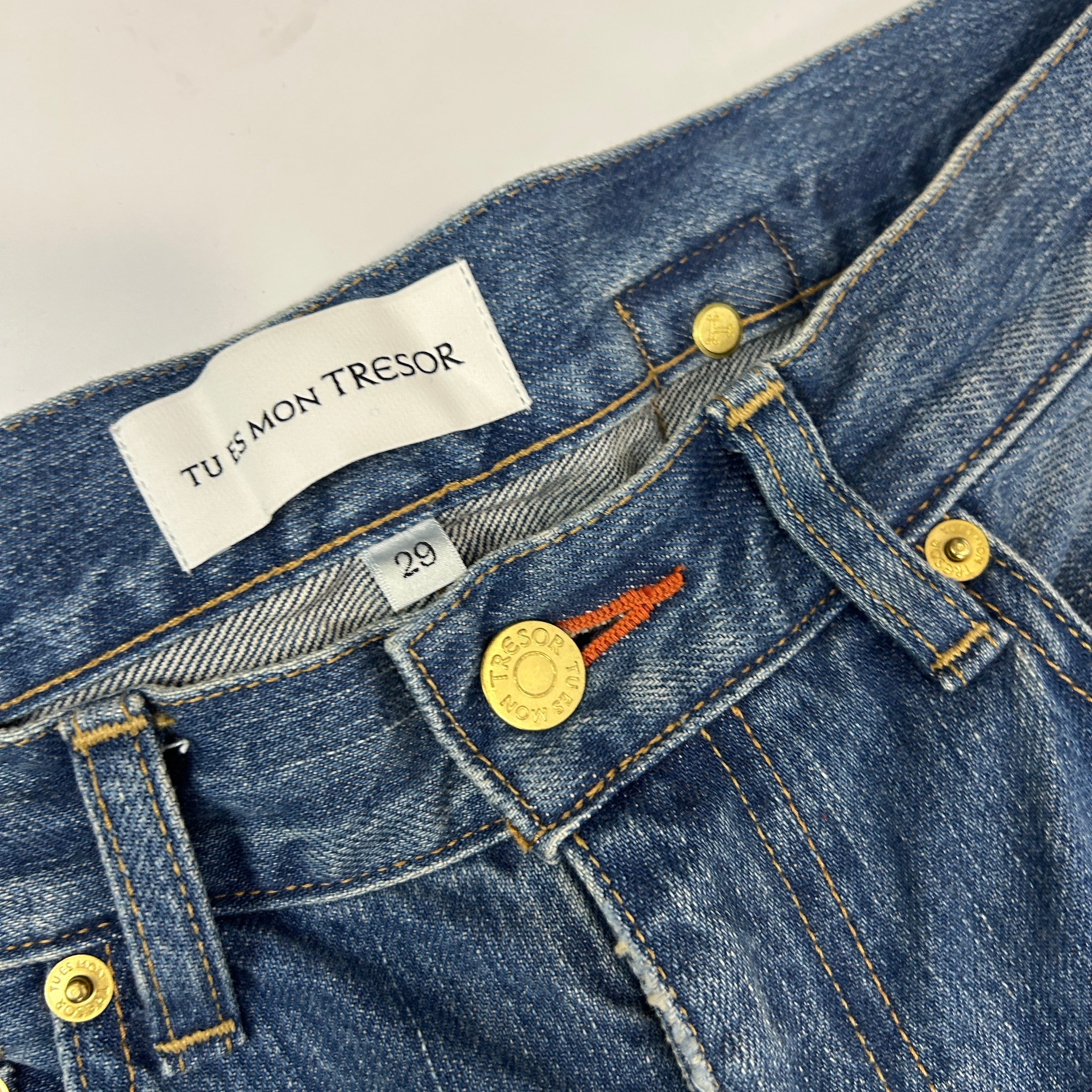 Tu Es Mon Tresor £363 Vintaged Carnelian Jeans 29