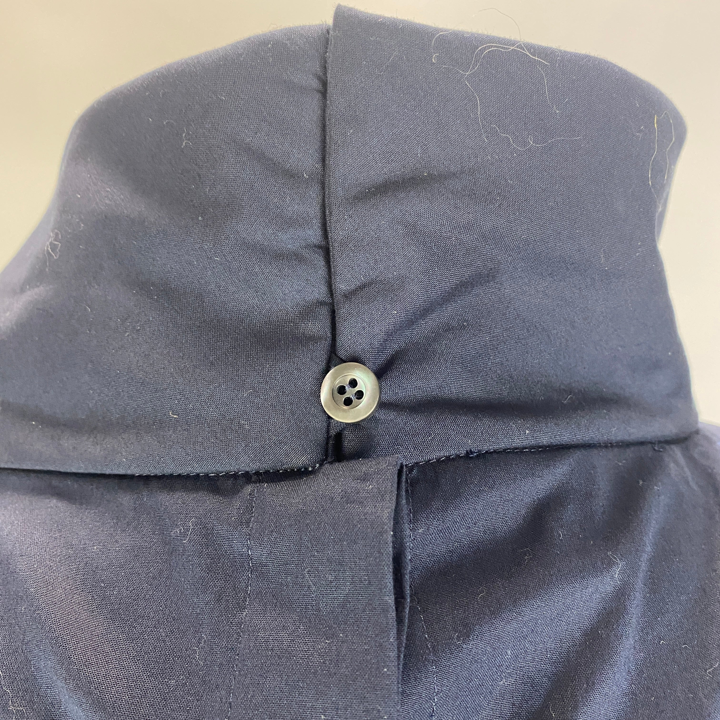 Prada New Navy Cotton Poplin Turtleneck Smock XL