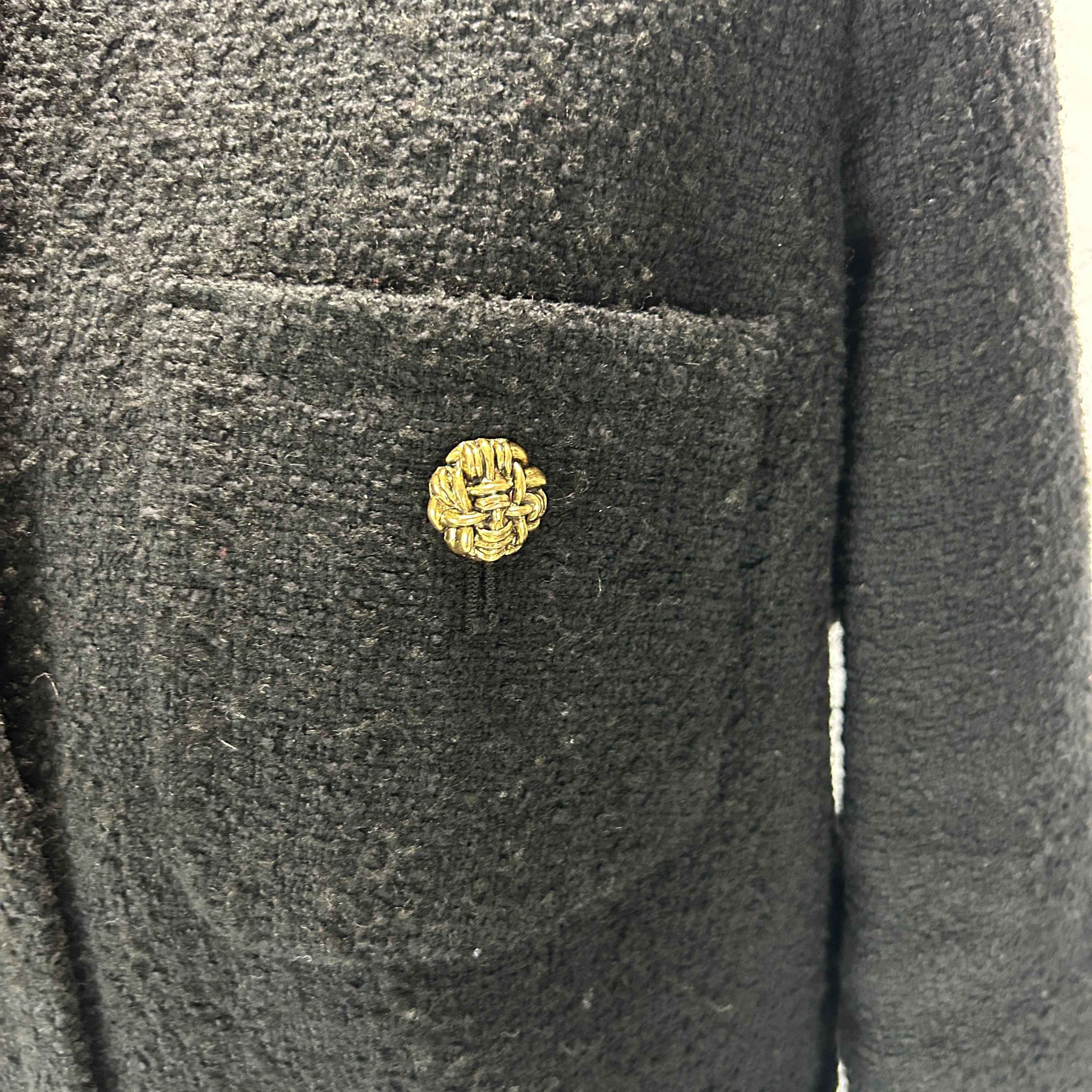 Ba&Sh Black Boucle Crop Jacket S