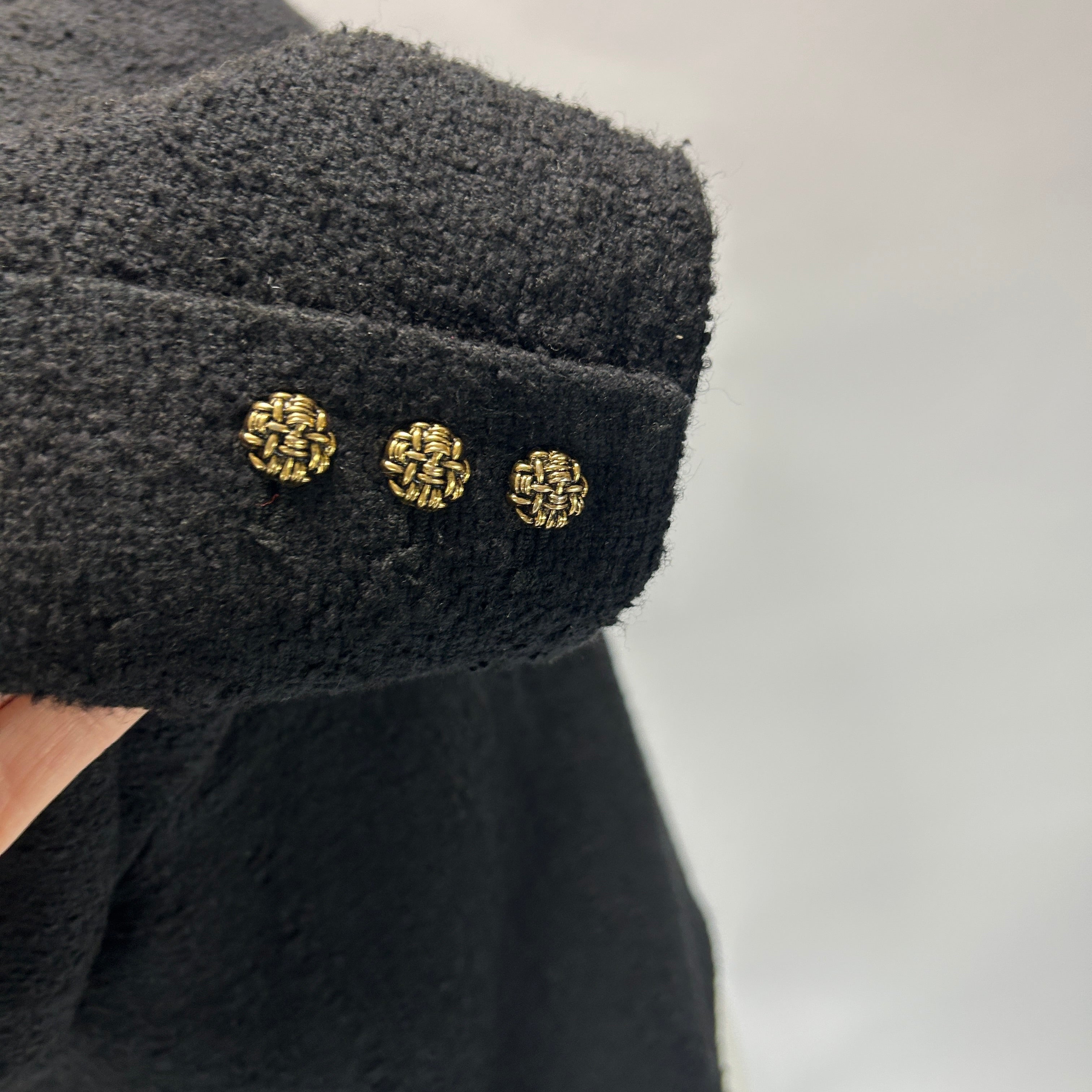 Ba&Sh Black Boucle Crop Jacket S