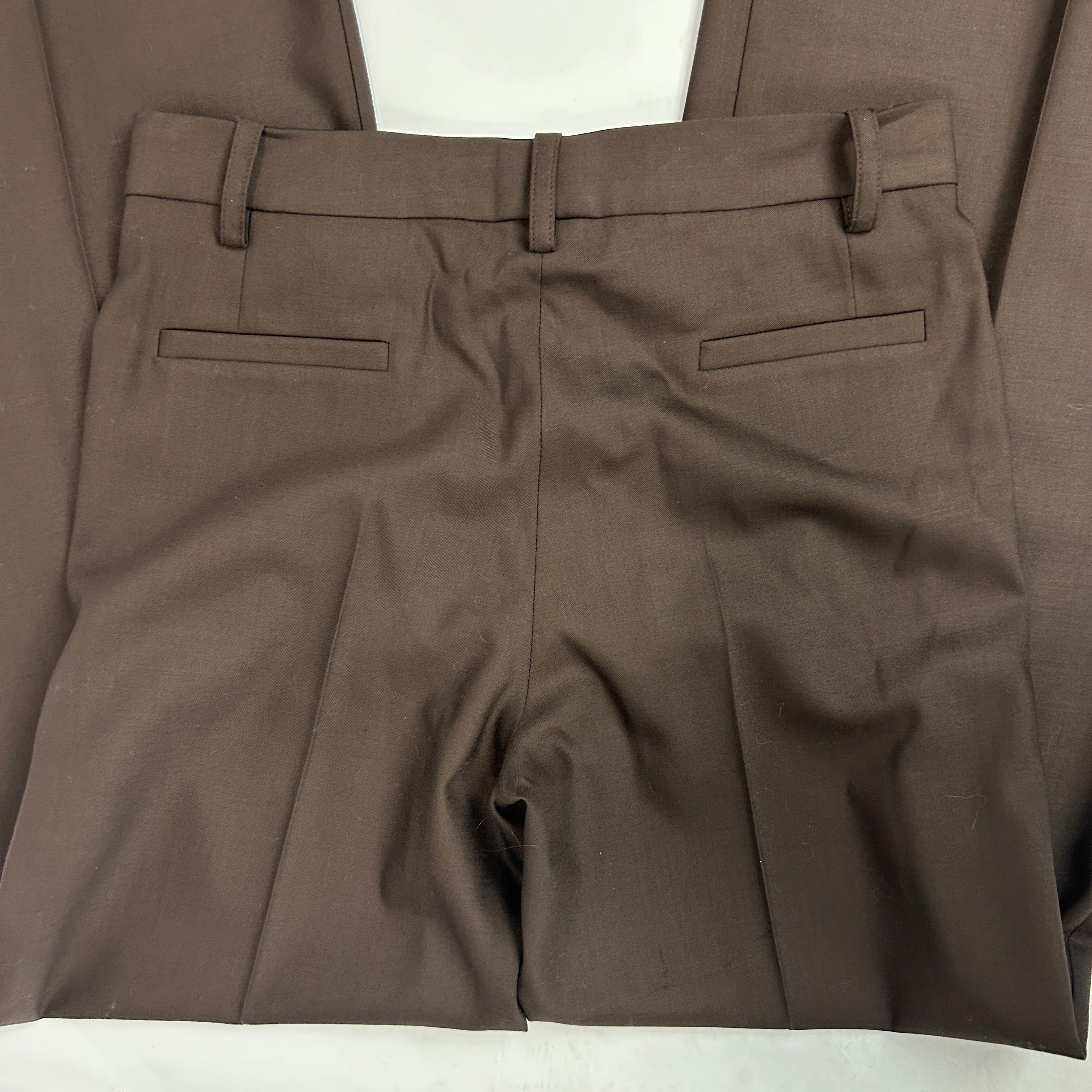 Jane Atelier New £480 Espresso Nelson Wide Leg Trousers S