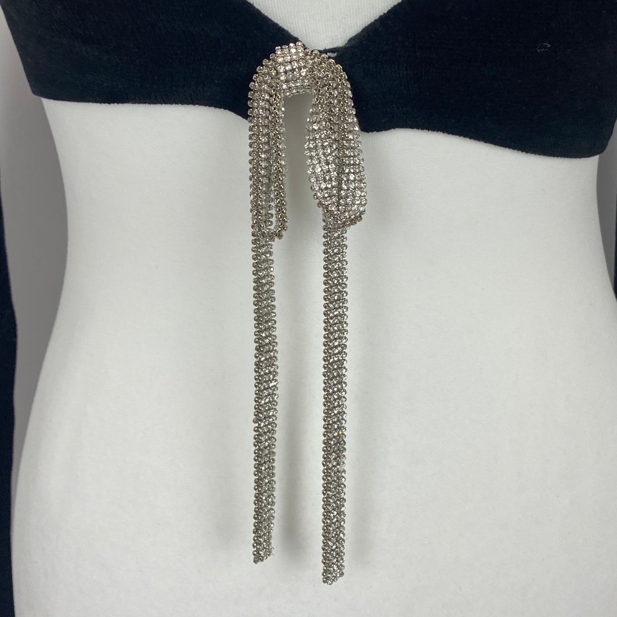 Alexander Wang $595 Black Velvet Cropped Cardigan S