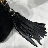 Anya Hindmarch Black Qulited Stitch Nylon Bowling Bag