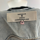 Natasha Zinko £890 Distressed Denim Oversized Jacket XXS/XS/S/M/L/XL