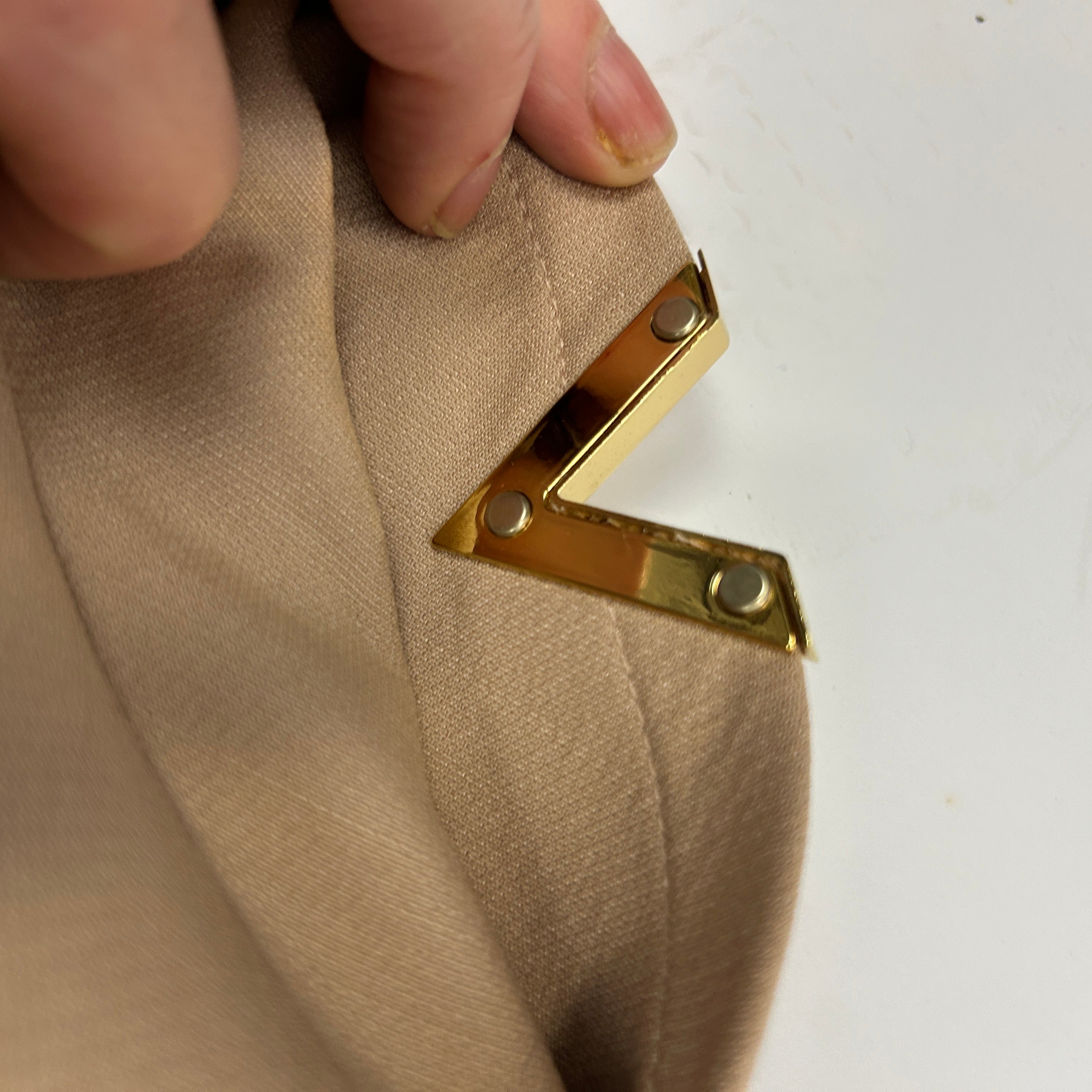 Valentino New £2850 Poudre V-Logo Wool & Silk A-Line Skirt XS