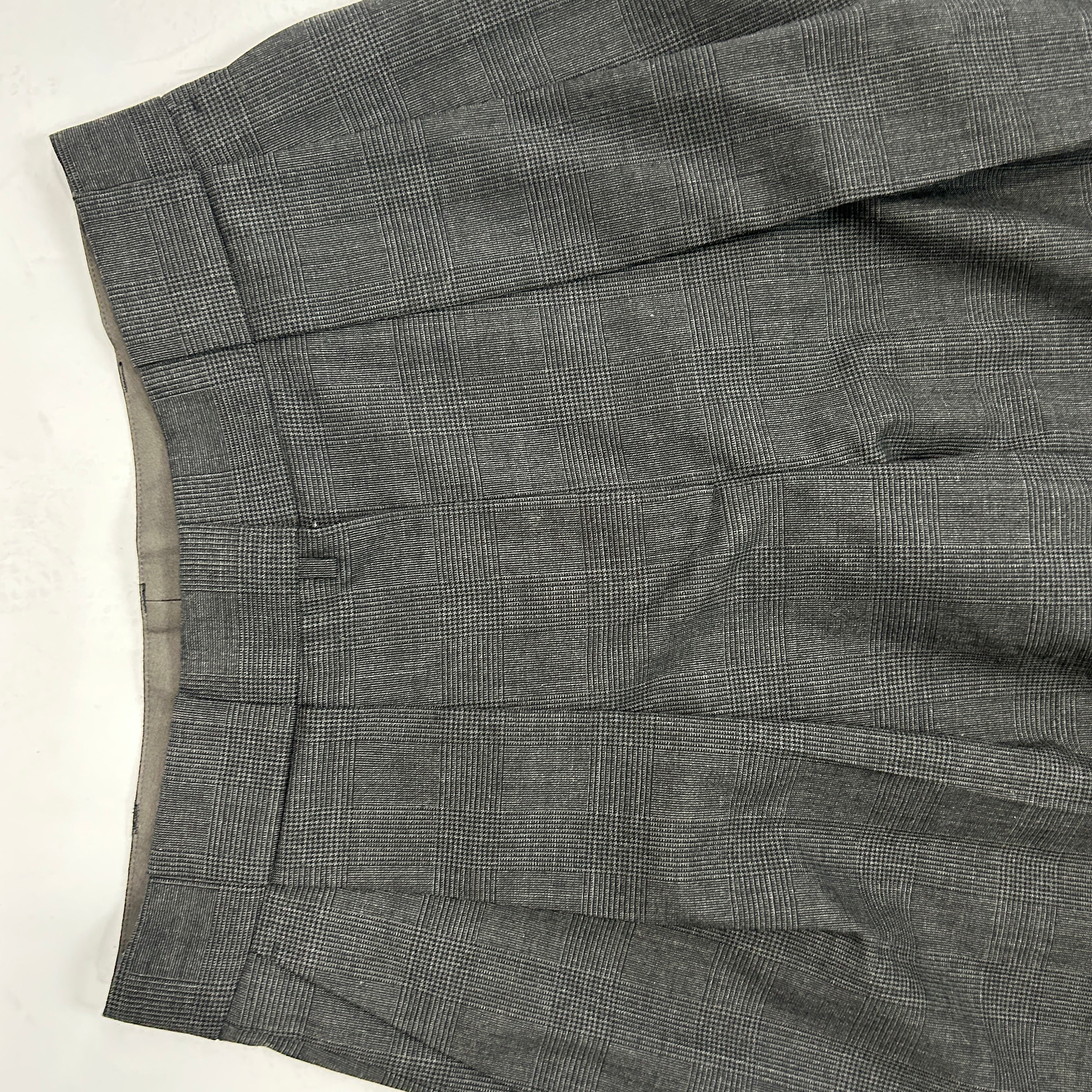 Margaret Howell New Grey Wool POW Check Trousers M