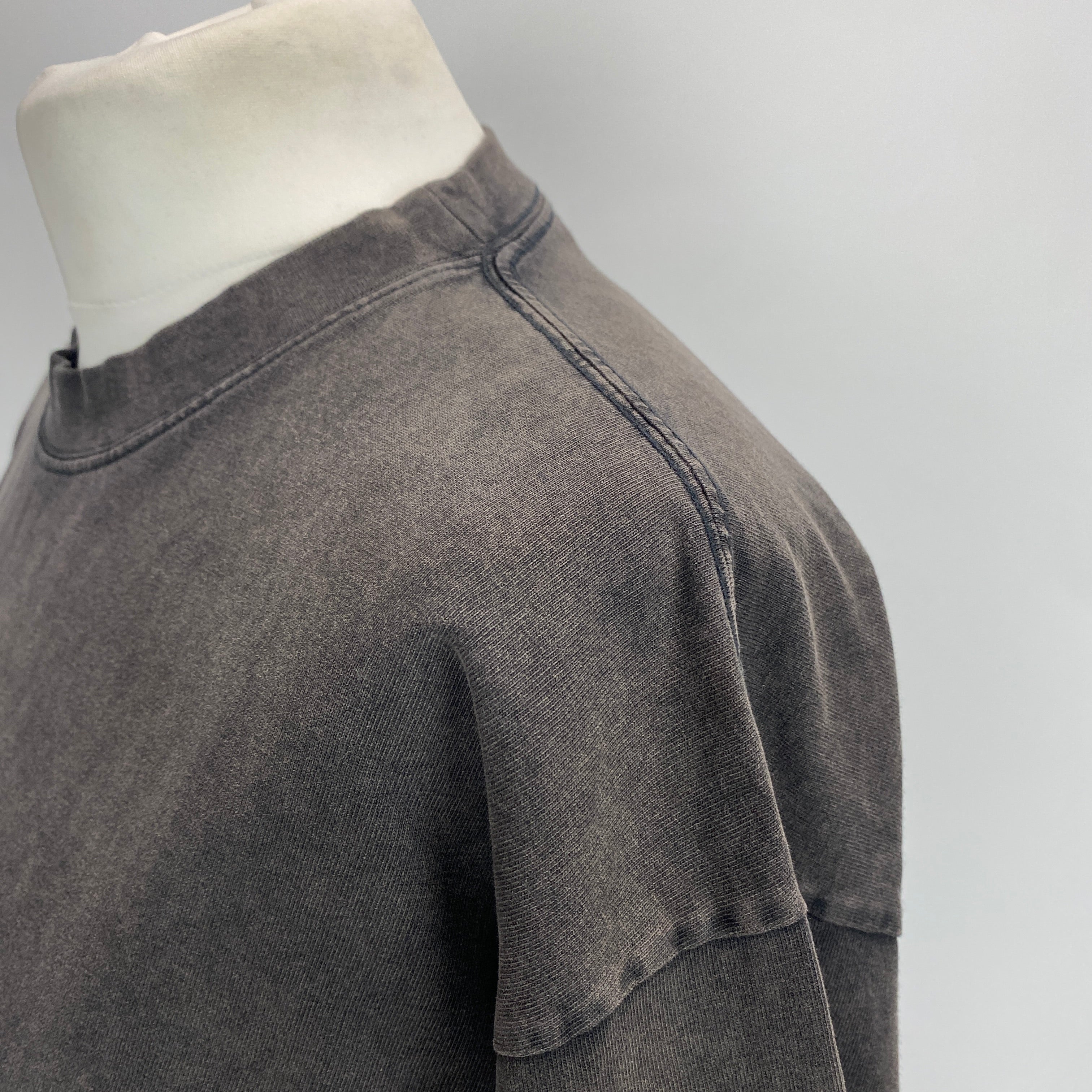 Balenciaga Perfect Washed Grey Unisex Tee Shirt XS