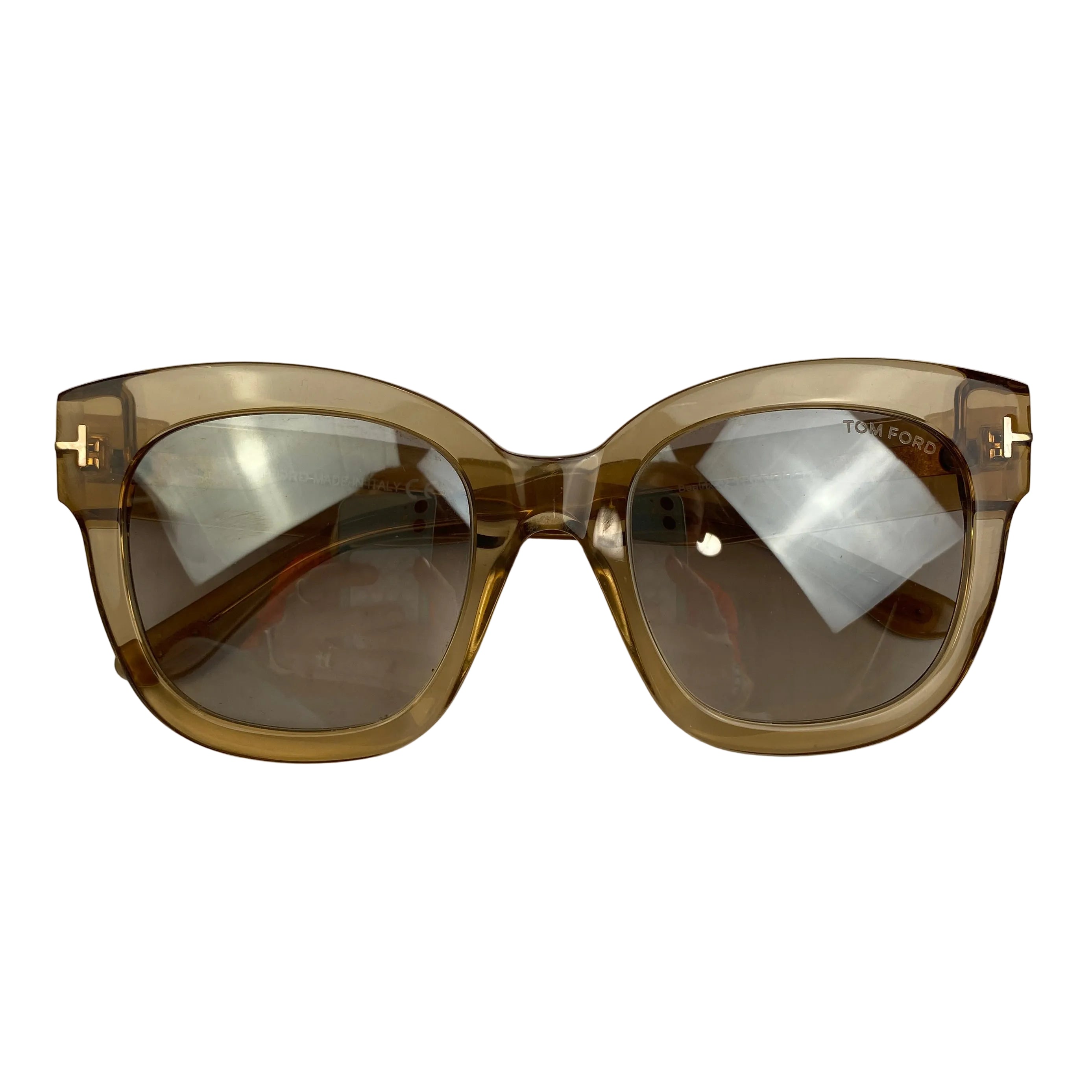 Tom Ford New £315 Pale Brown 61345F Beatrix Sunglasses