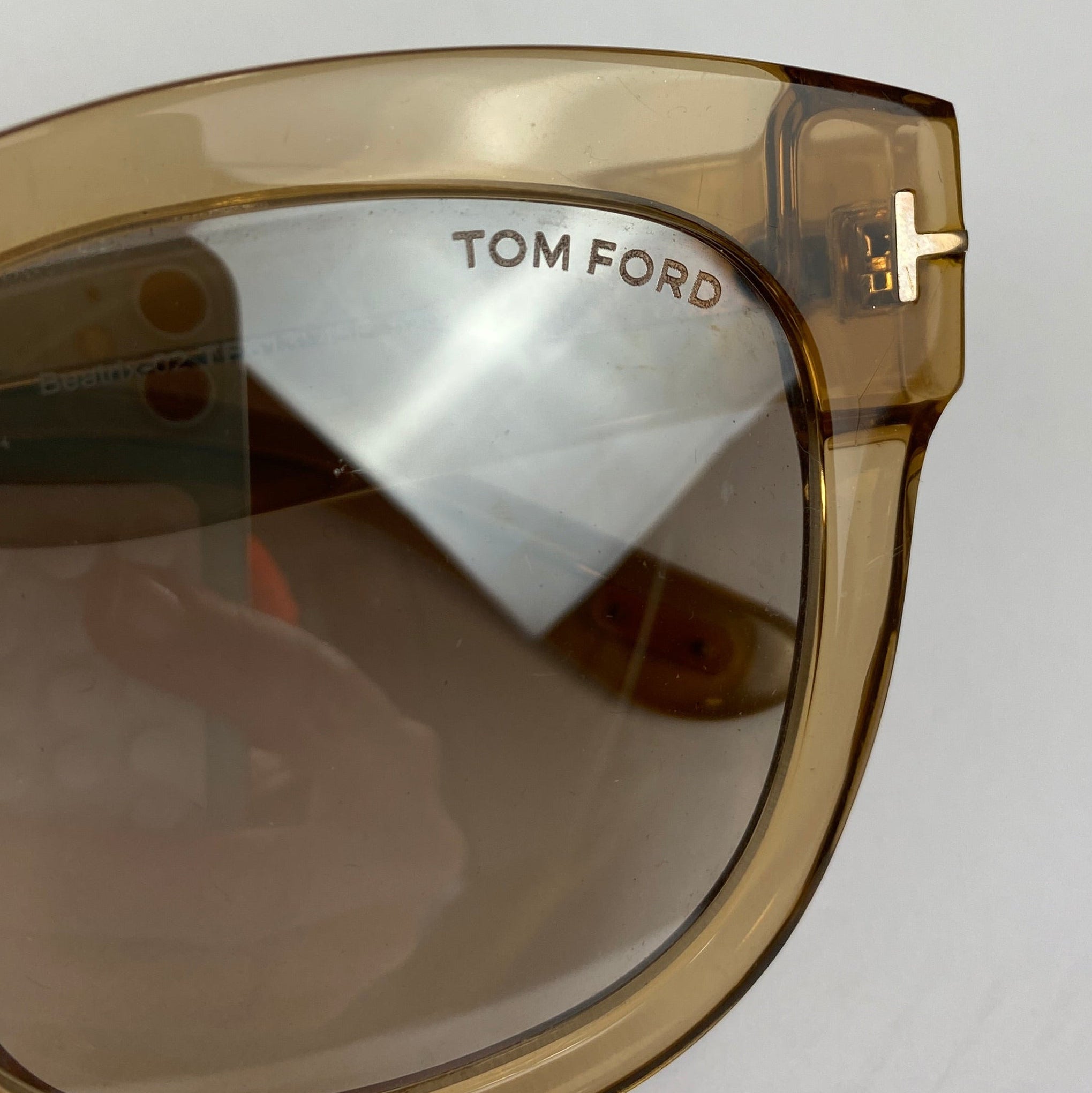 Tom Ford New £315 Pale Brown 61345F Beatrix Sunglasses