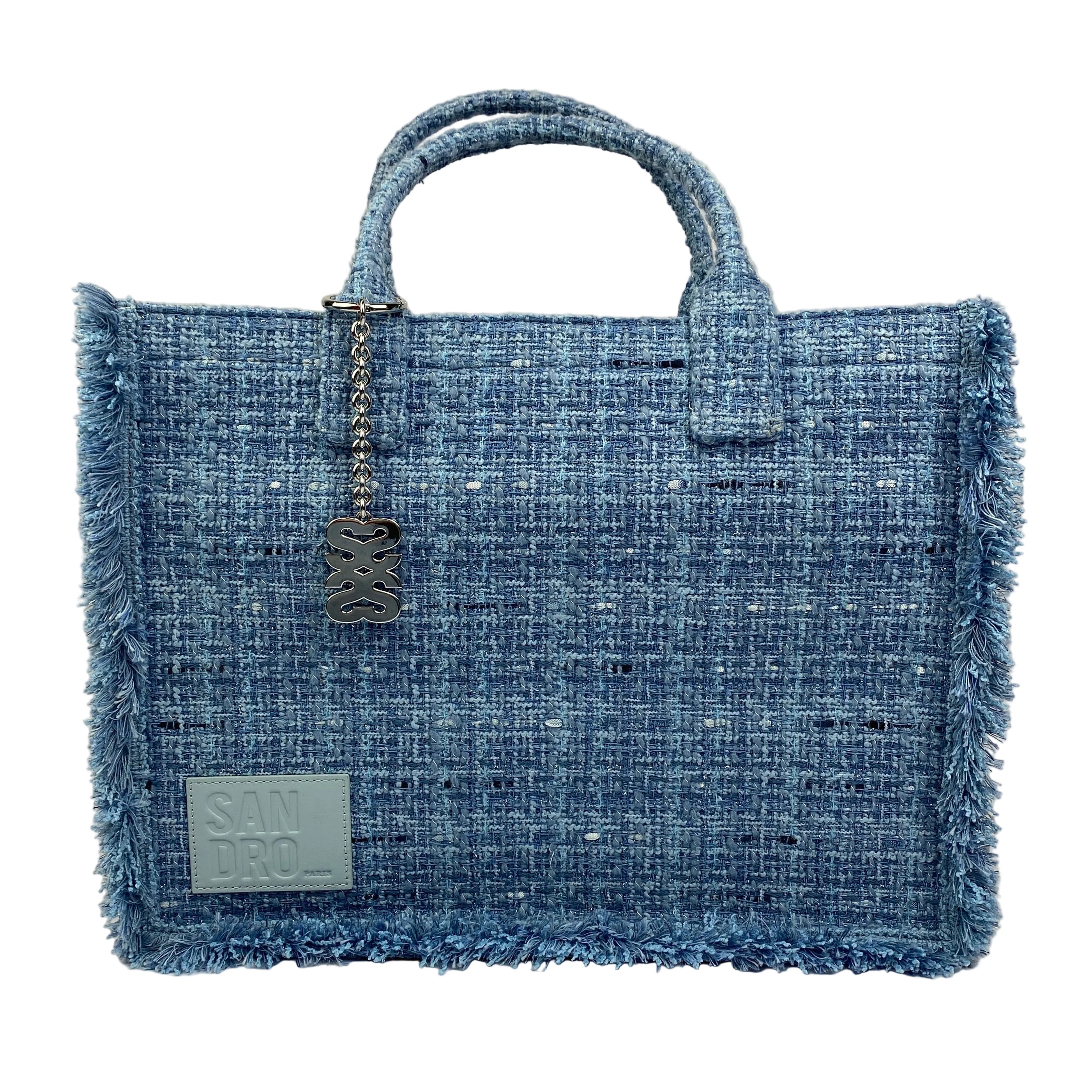Sandro New £540 Kasbah Large Tweed Tote Bag