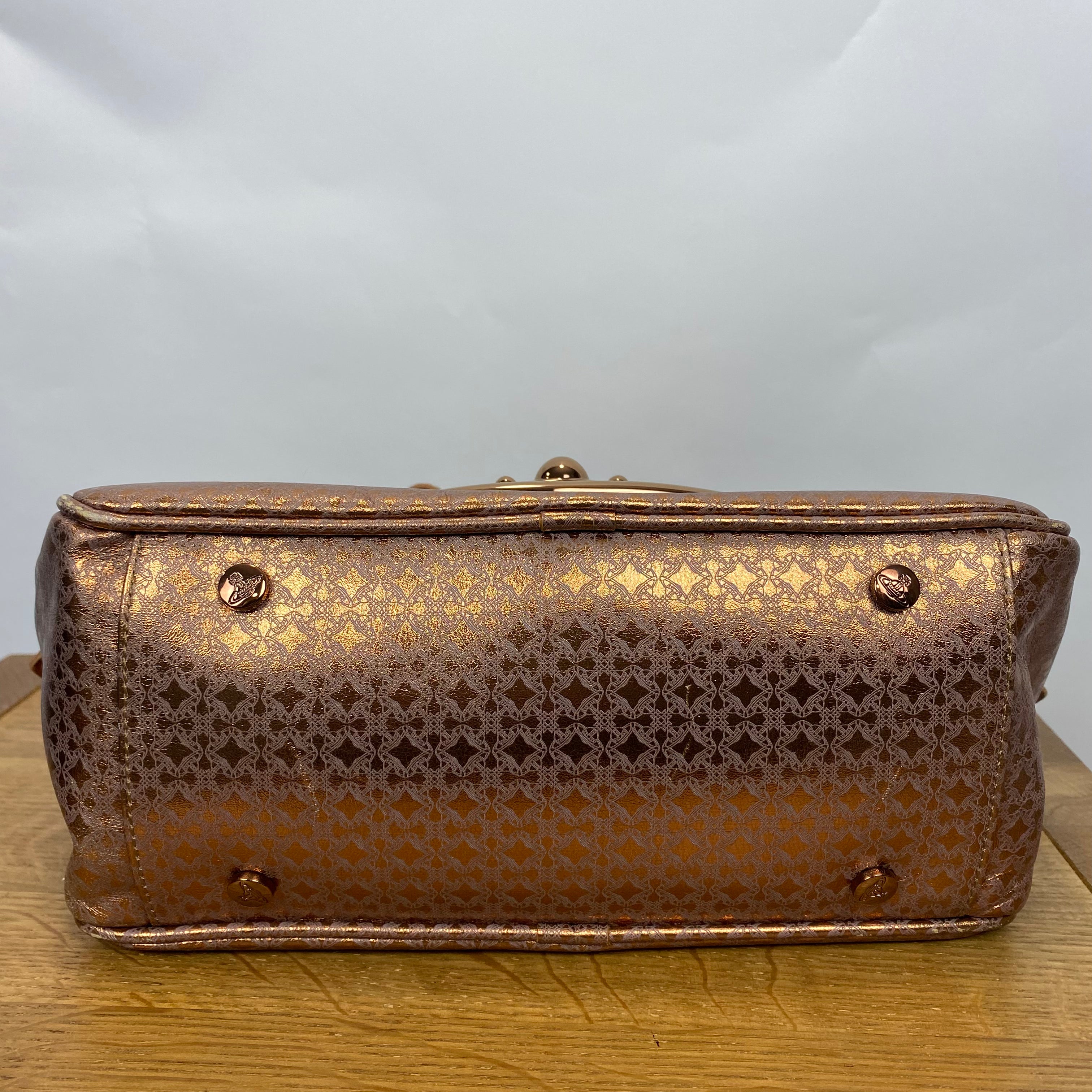 Vivienne Westwood £730 Bronze Archive Chain Handbag