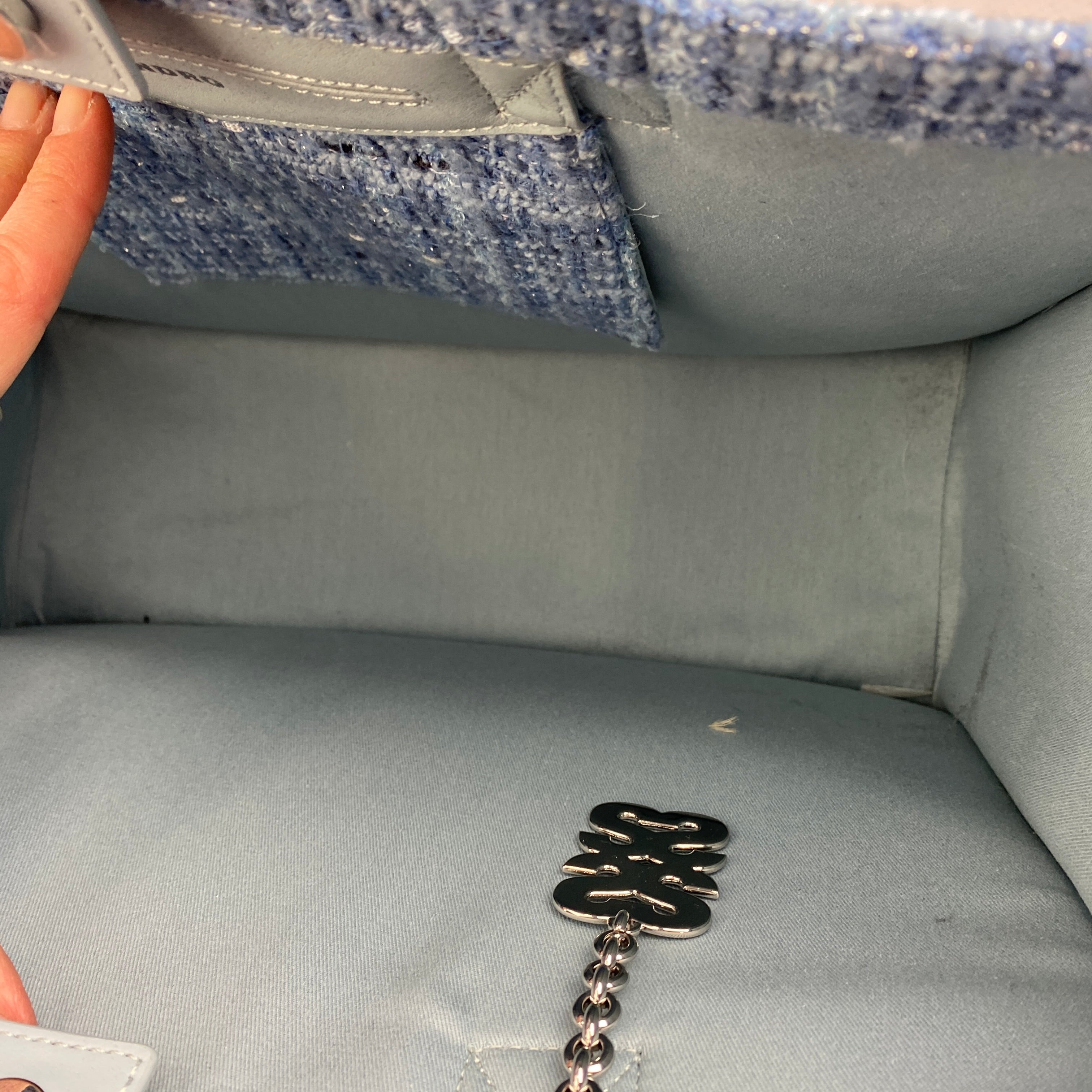 Sandro New £540 Kasbah Large Tweed Tote Bag