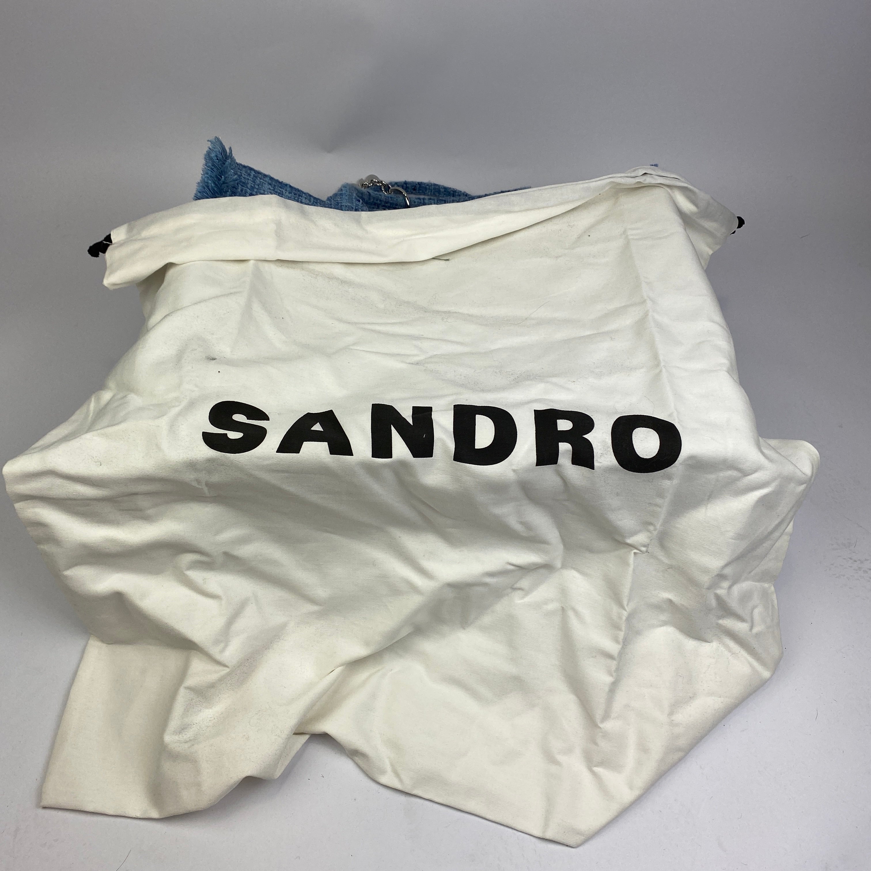 Sandro New £540 Kasbah Large Tweed Tote Bag