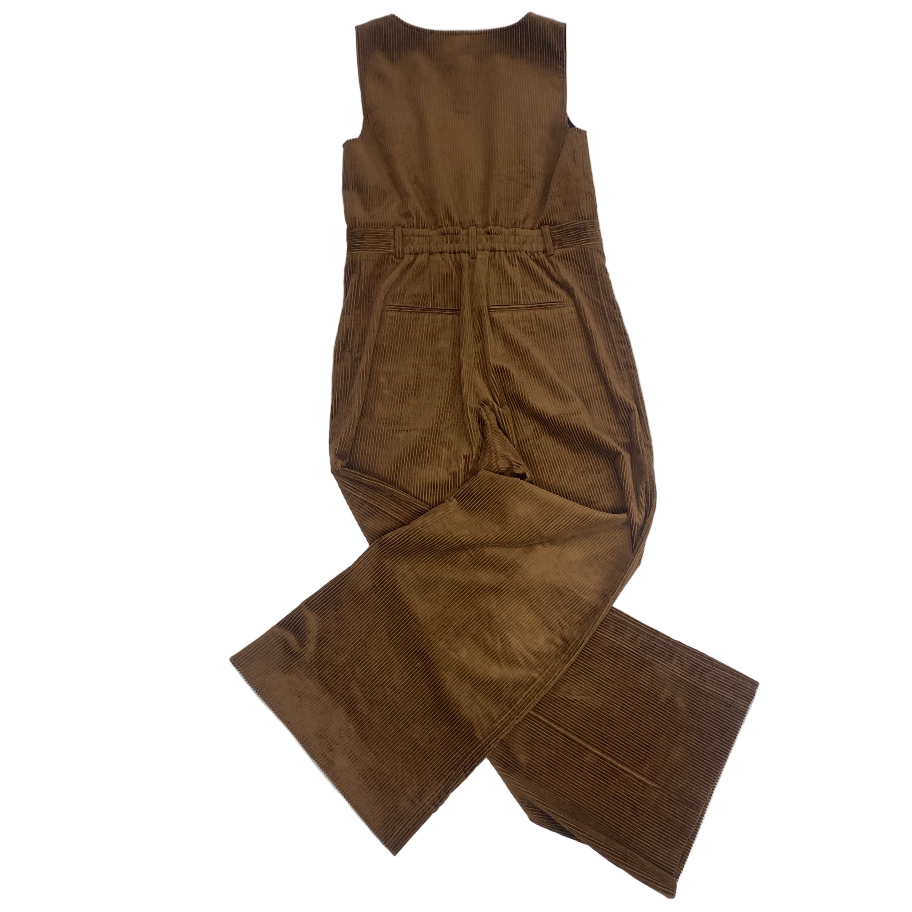 Me&Em Tan Jumbo Corduroy Jumpsuit L