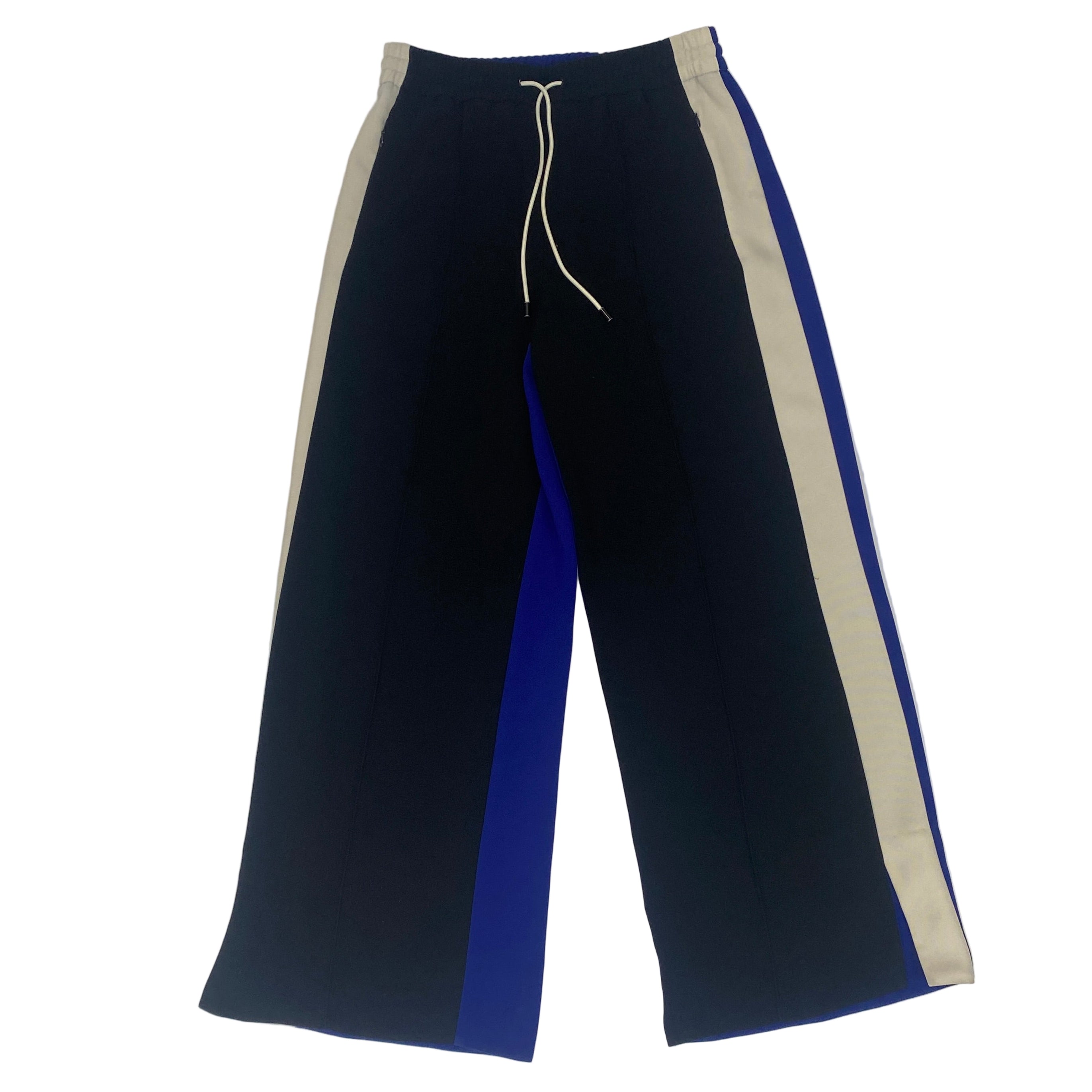Me&Em Black Ivory & Blue Thick Jersey Luxe Pants M