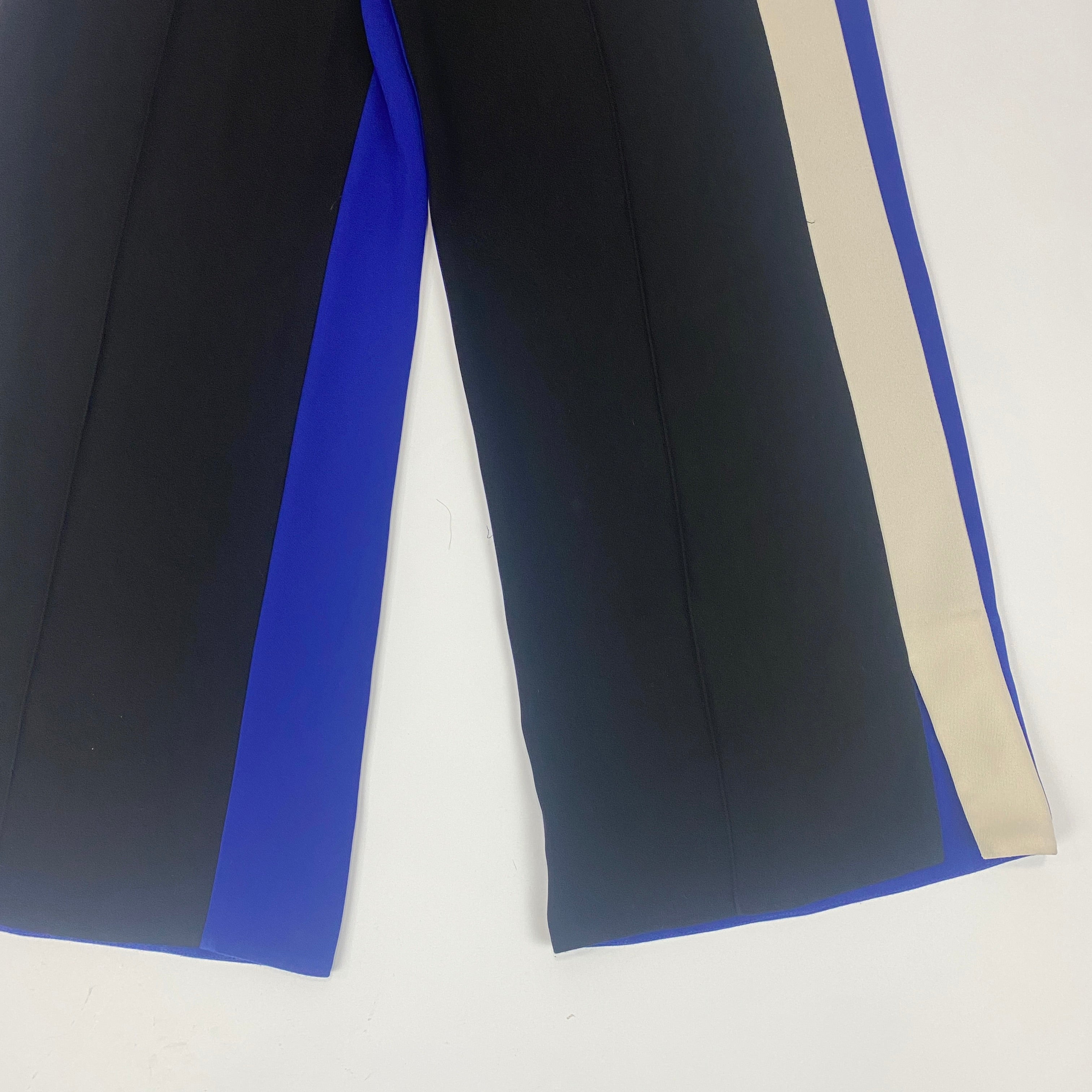 Me&Em Black Ivory & Blue Thick Jersey Luxe Pants M