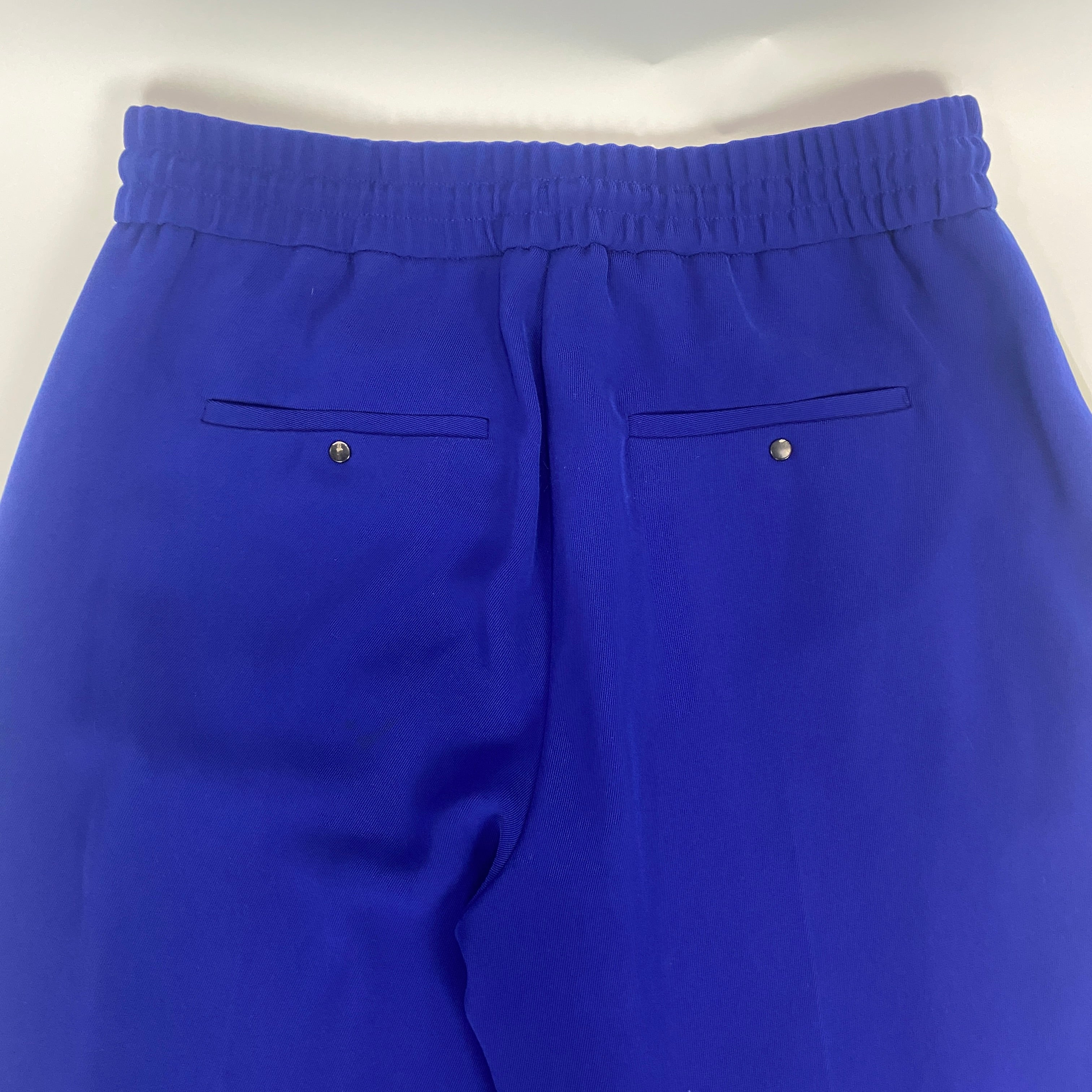 Me&Em Black Ivory & Blue Thick Jersey Luxe Pants M