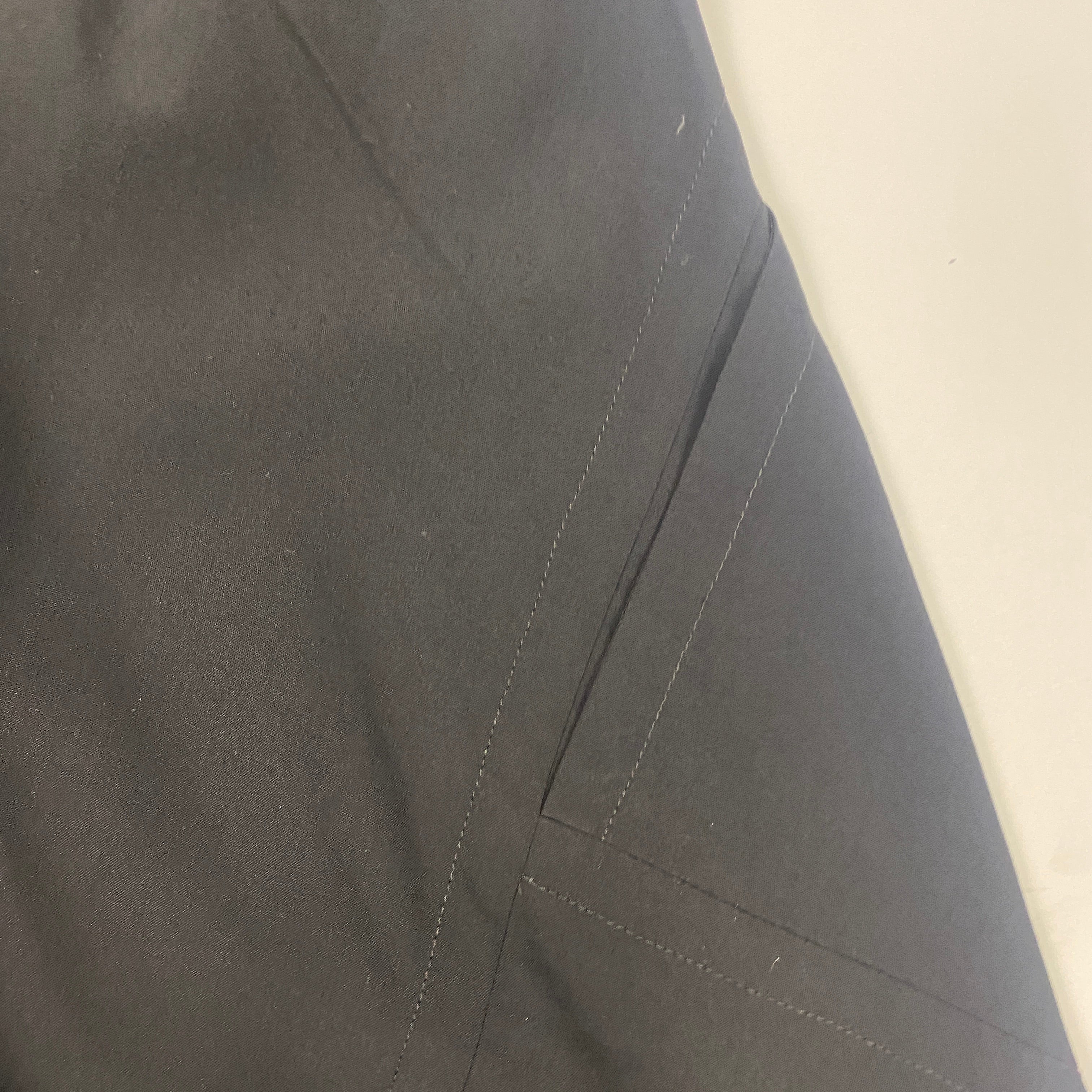 Rick Owens Black Wool Mix Fluid Wide Leg Pants XXS