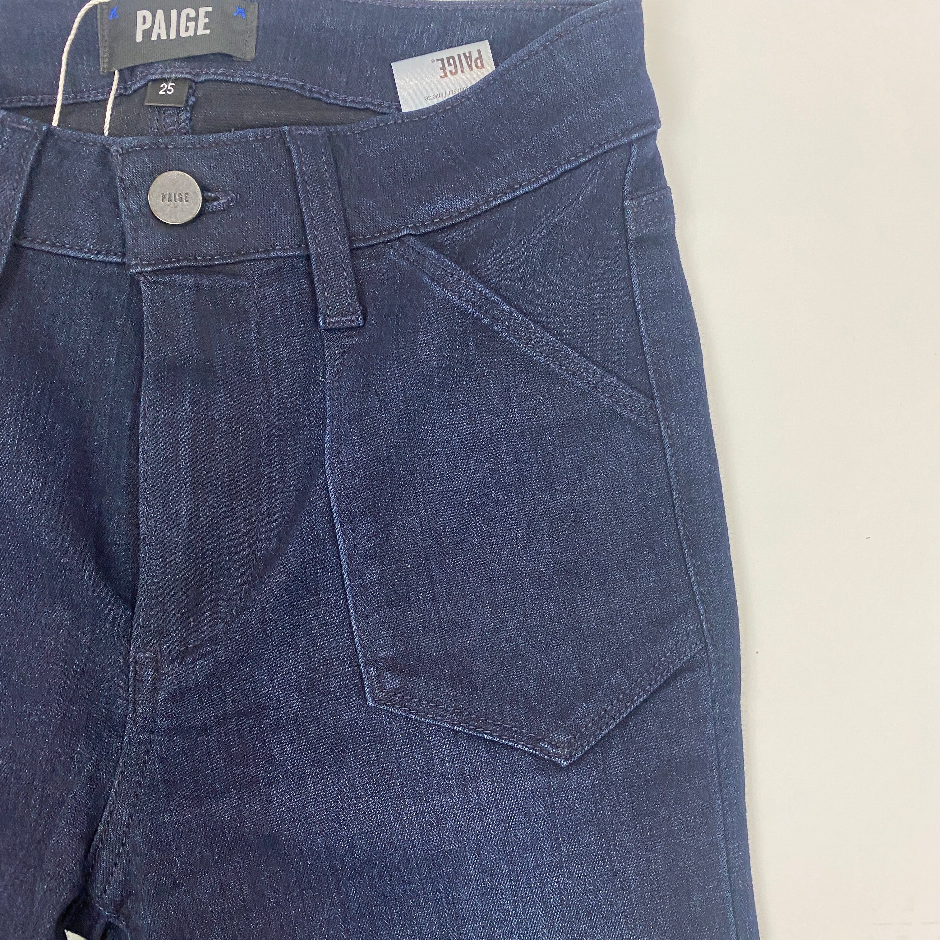Paige New Navy Wash Superstretch Claribelle Jeans 25