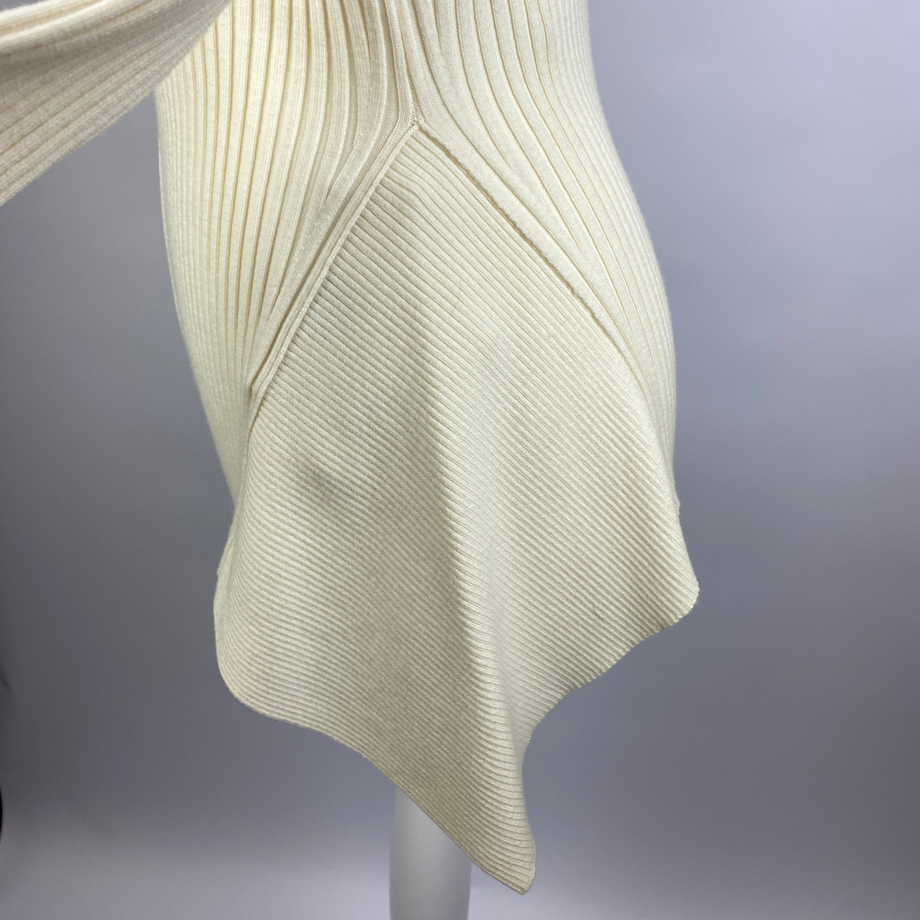 Wolford New £358 Cream Wool & Cotton Rib Cardigan L